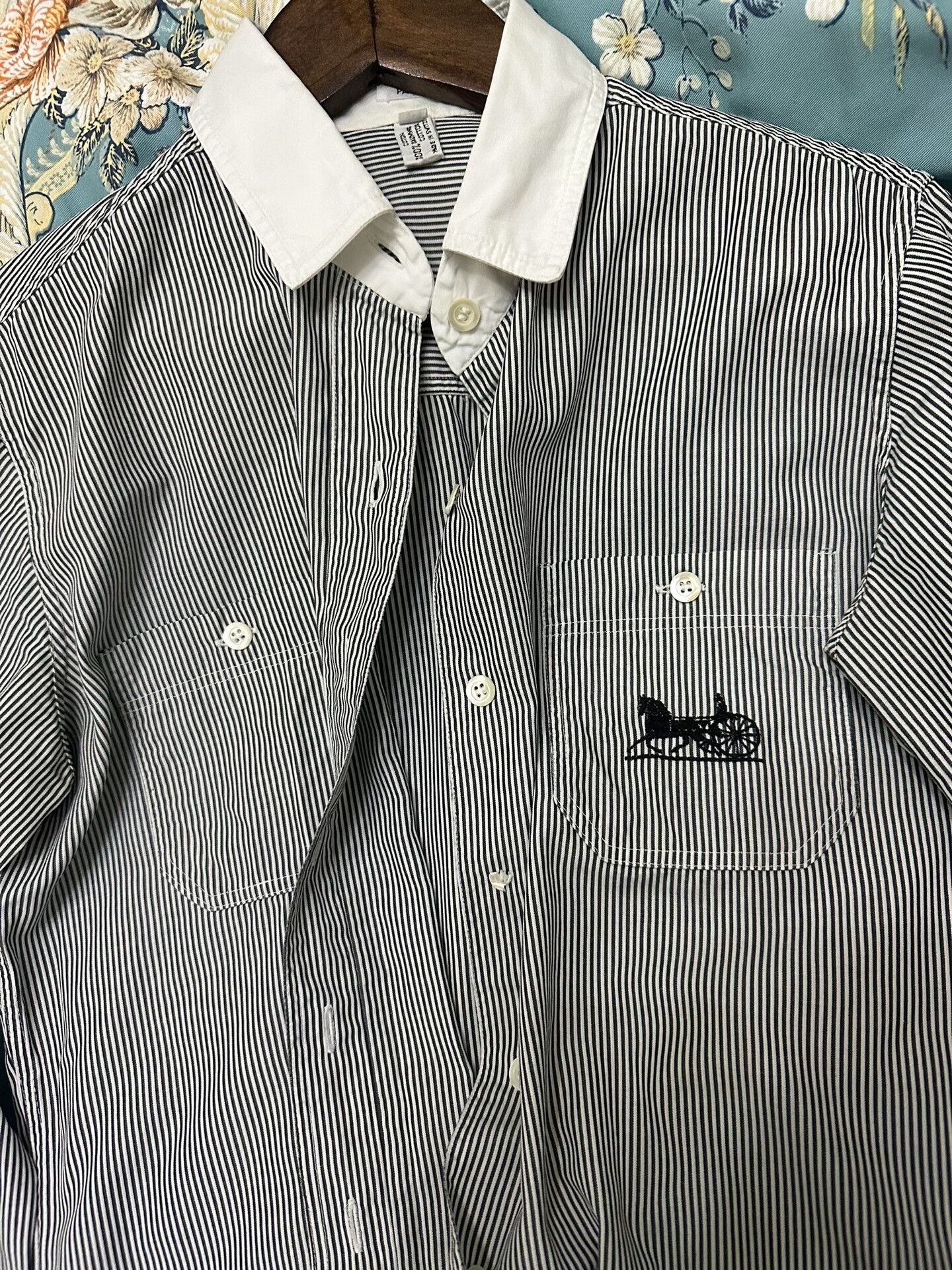 Celine Celine Vintage Striped Shirt For Women Size M / US 6-8 / IT 42-44 - 2 Thumbnail