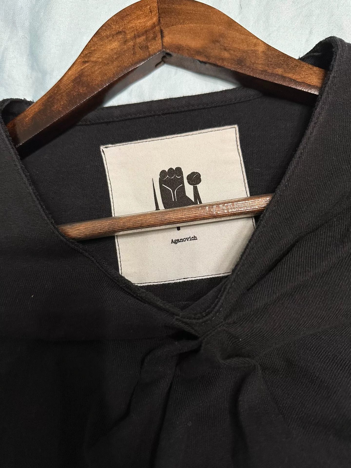 Aganovich AGANOVICH Short Sleeve Black Top Size S / US 4 / IT 40 - 3 Thumbnail