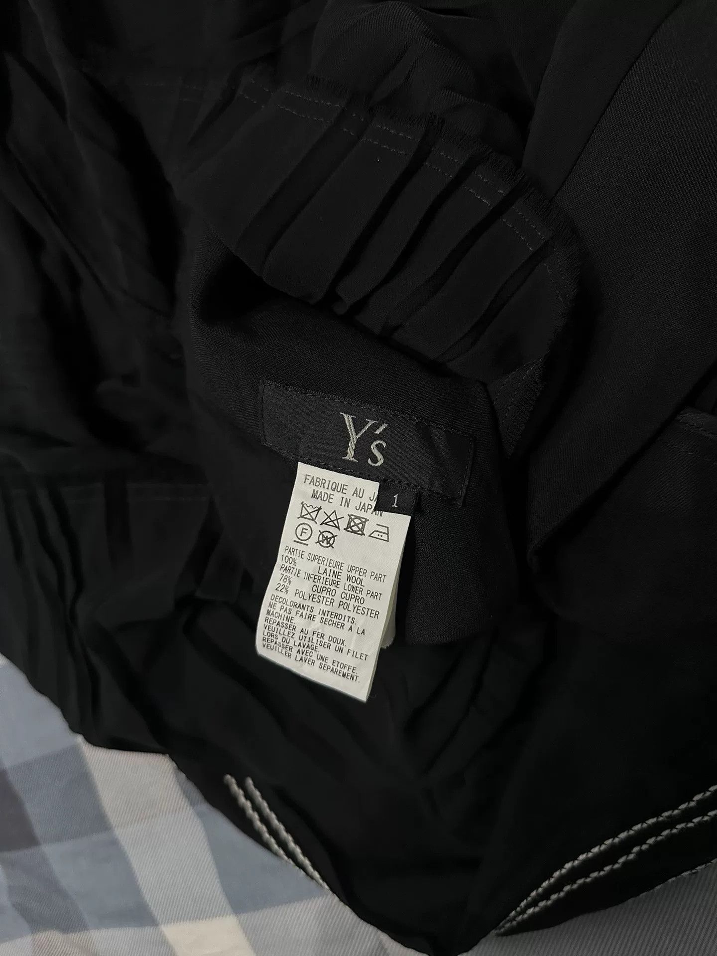 Y's Y's Black Pinafore Dress with Straps Size 34" / US 12 / IT 48 - 4 Thumbnail