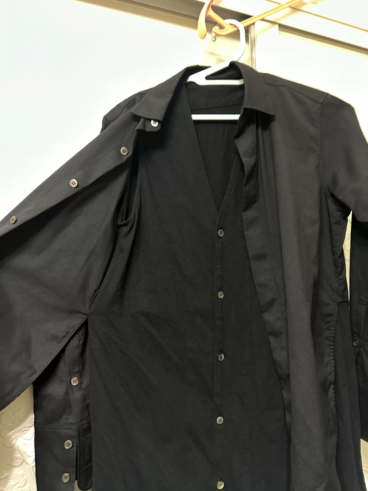 Ground Y GroundY Black Shirtdress with Layered Design Size S / US 4 / IT 40 - 4 Thumbnail