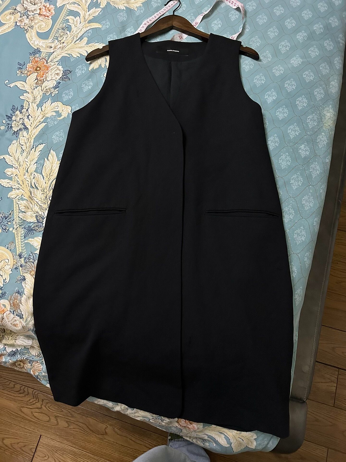 Journal Standard Long Black Vest Coat for Women Size M / US 6-8 / IT 42-44 - 5 Thumbnail