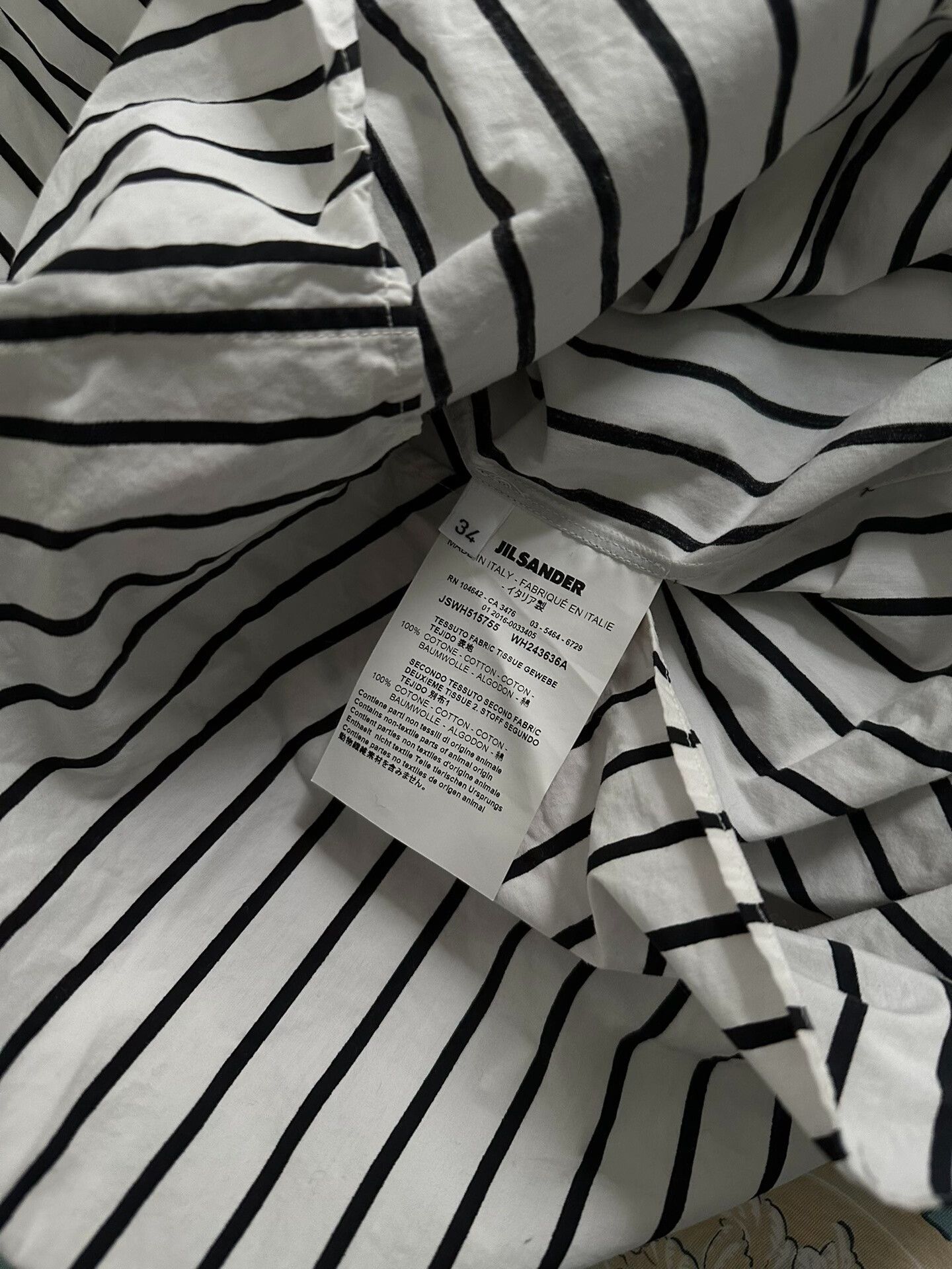 Jil Sander Jil Sander Long Shirt Dress with Stripes Size S / US 4 / IT 40 - 4 Thumbnail