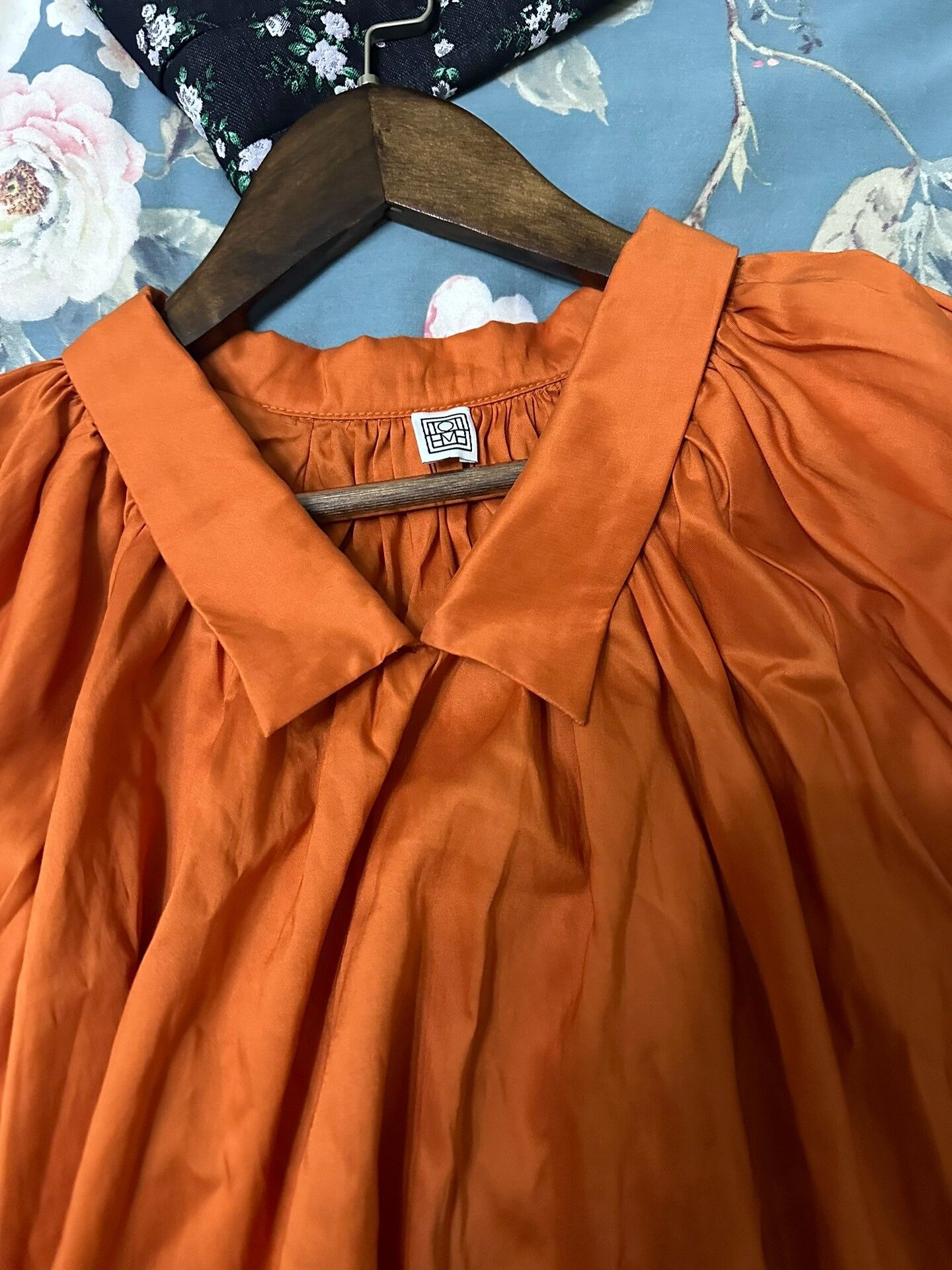 Toteme Toteme Puff Sleeve Top in Orange Size S / US 4 / IT 40 - 3 Thumbnail