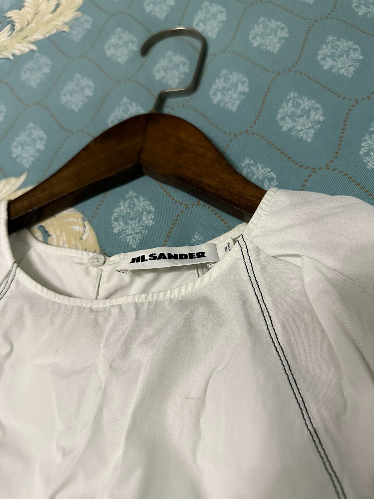 Jil Sander Jil Sander Short Sleeve Top with Puff Sleeves Size M / US 6-8 / IT 42-44 - 3 Thumbnail