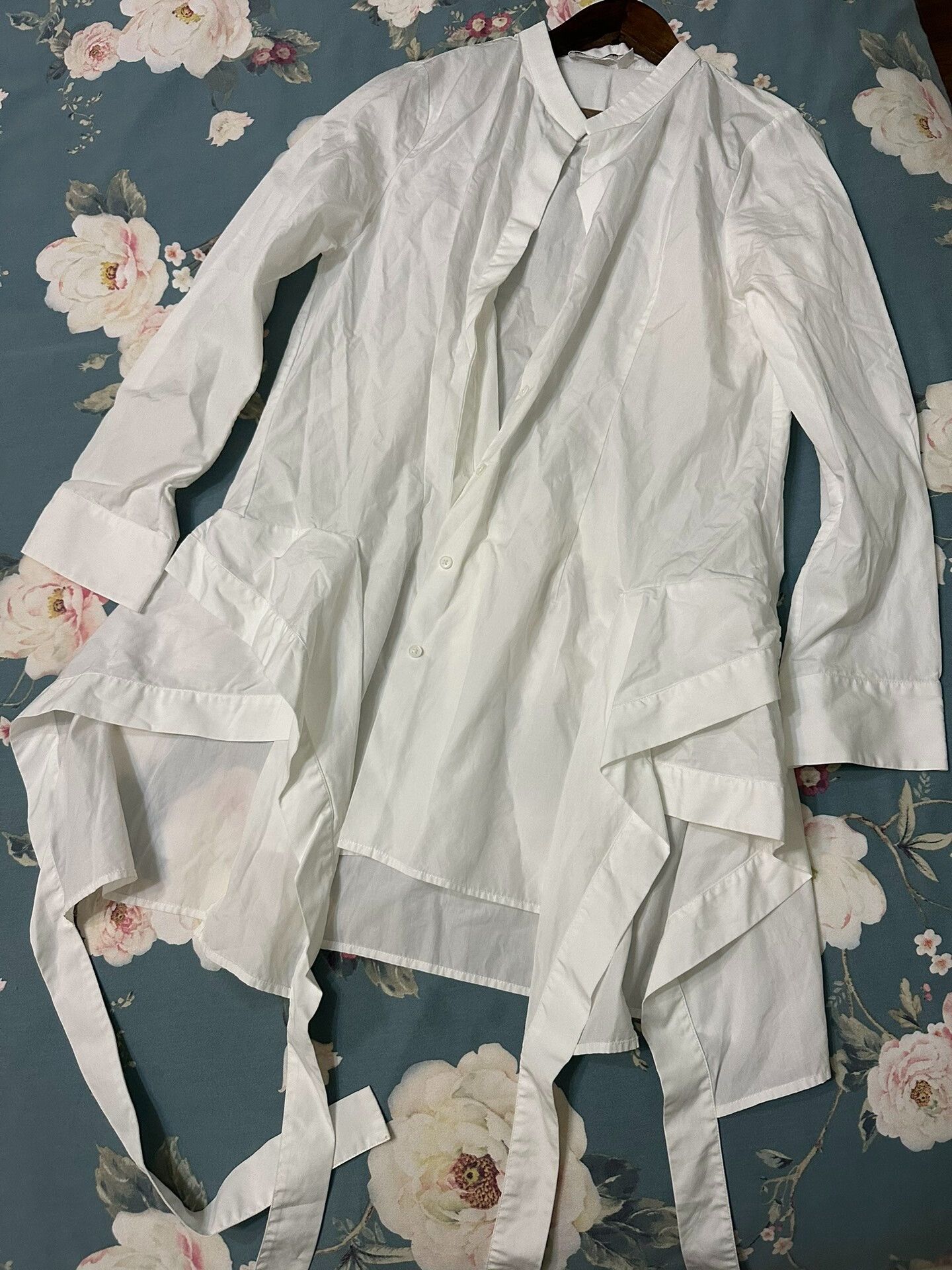 Jil Sander Jil Sander Long White Shirt Size S / US 4 / IT 40 - 2 Thumbnail