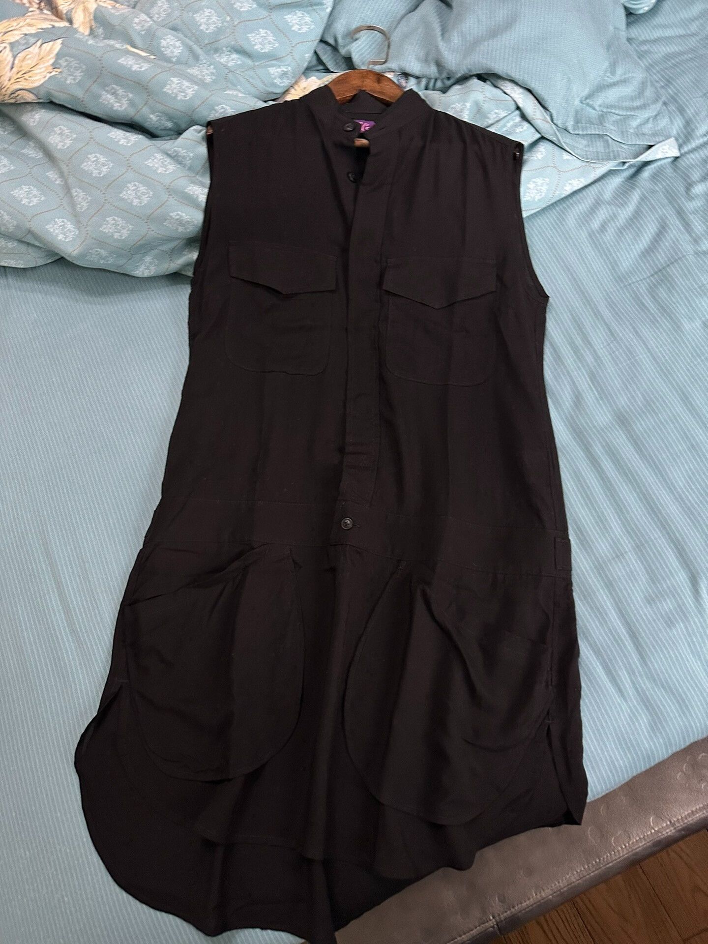 Y's Y's Black Sleeveless Dress for Casual Elegance Size S / US 4 / IT 40 - 2 Thumbnail
