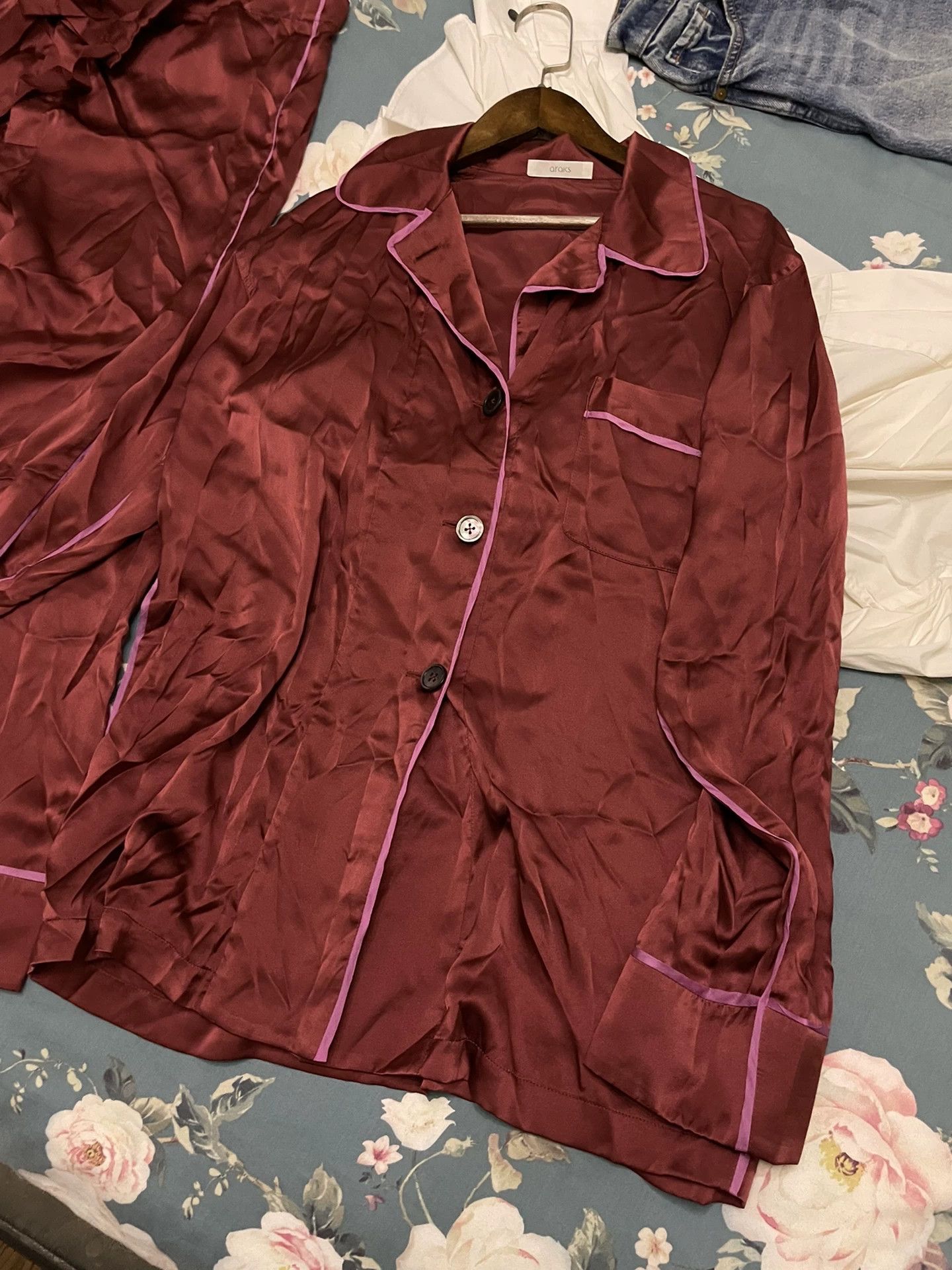 ARQ Araks Silk Loungewear Set, Gently Used Size 30" / US 8 / IT 44 - 2 Thumbnail