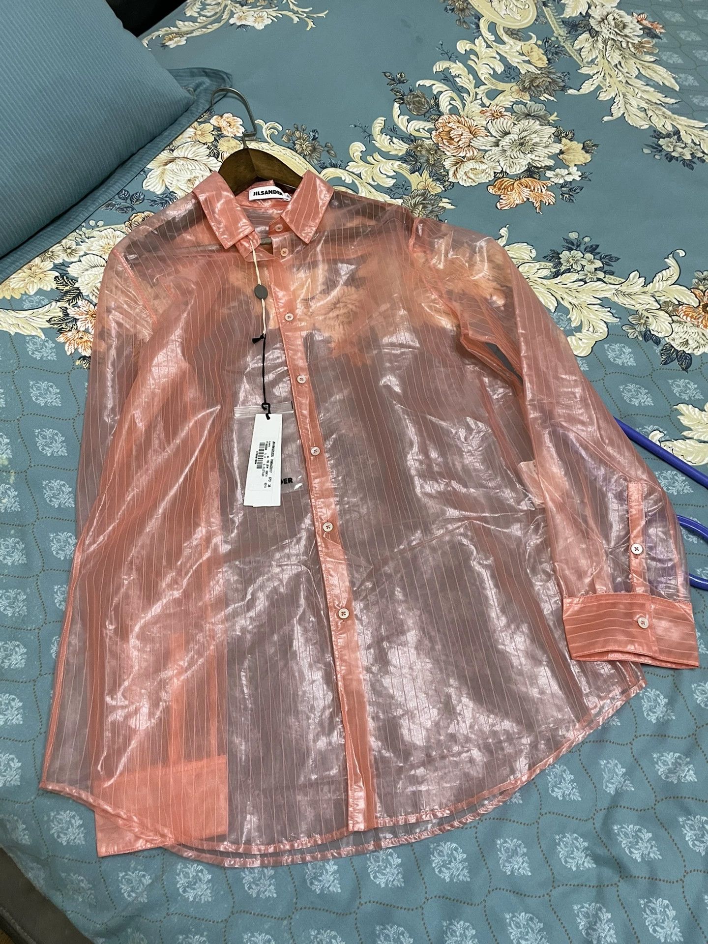Jil Sander Sheer Pink Jil Sander Shirt Size S / US 4 / IT 40 - 2 Thumbnail