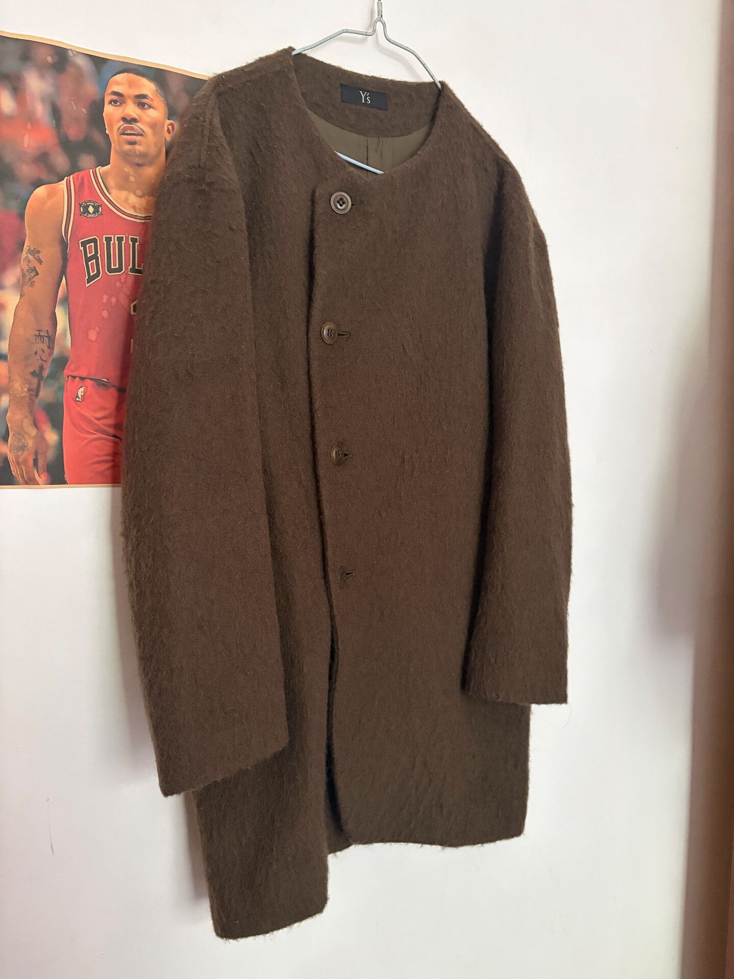 Yohji Yamamoto Yohji Yamamoto Long Uncollared Jacket Size M / US 6-8 / IT 42-44 - 5 Thumbnail