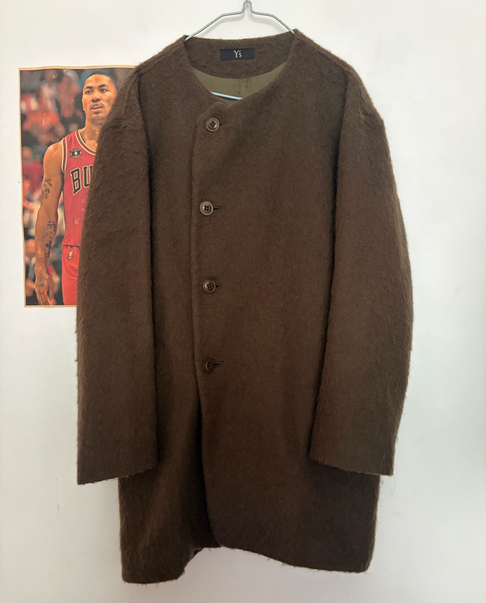 Yohji Yamamoto Yohji Yamamoto Long Uncollared Jacket Size M / US 6-8 / IT 42-44 - 4 Thumbnail