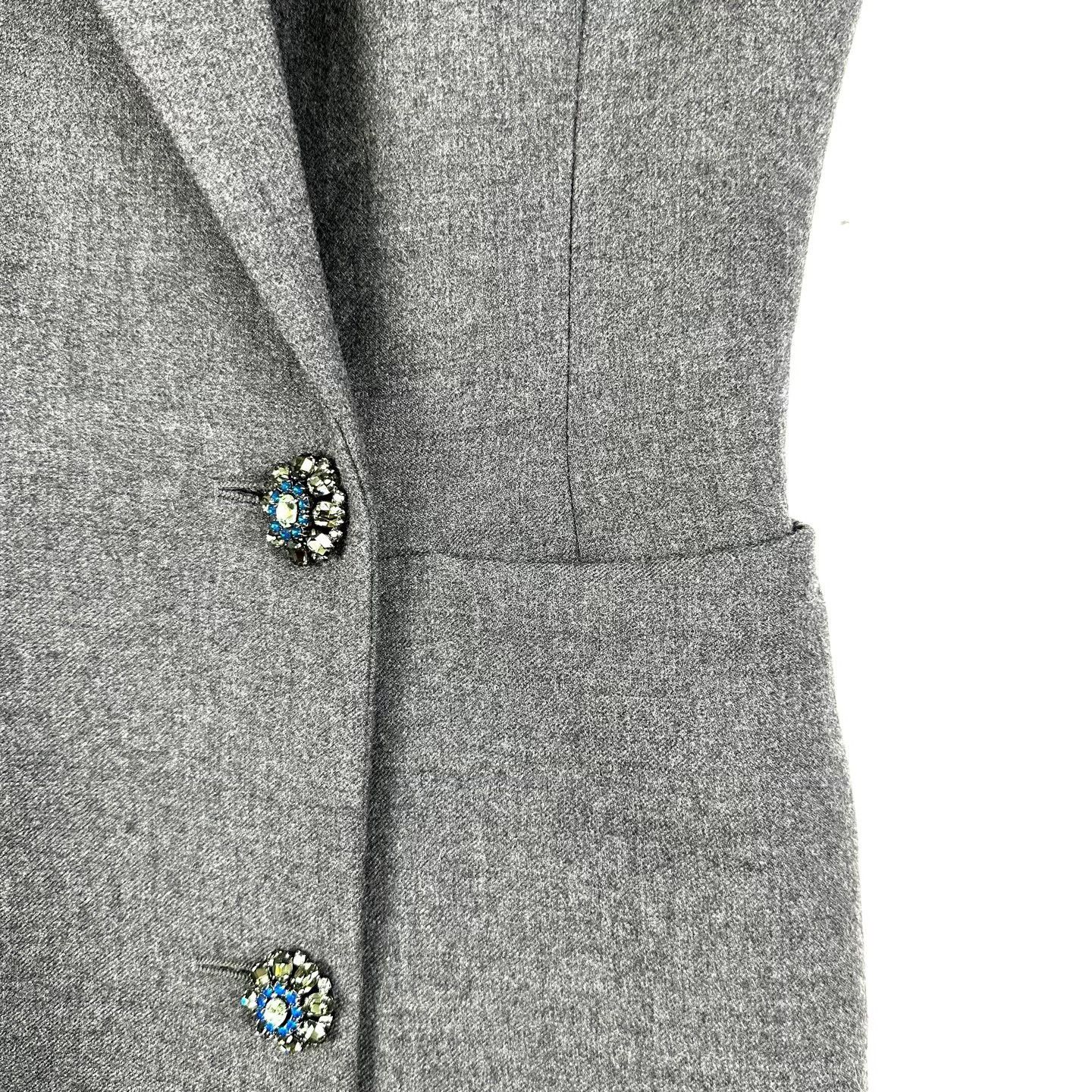 Dior Dior Gray Irregular Mid-Length Sleeveless Coat Size M / US 6-8 / IT 42-44 - 4 Thumbnail