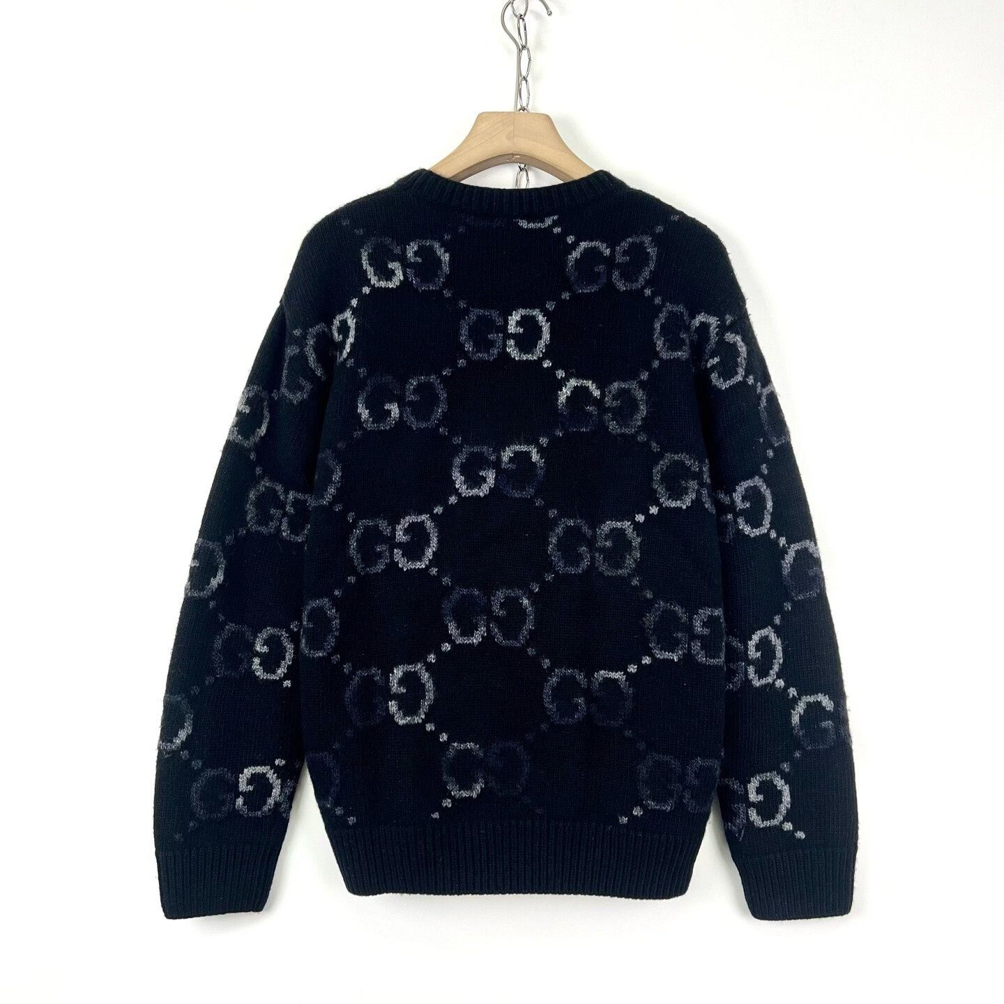 Gucci Gucci Black Gradient GG Wool Sweater Size US L / EU 52-54 / 3 - 2 Thumbnail