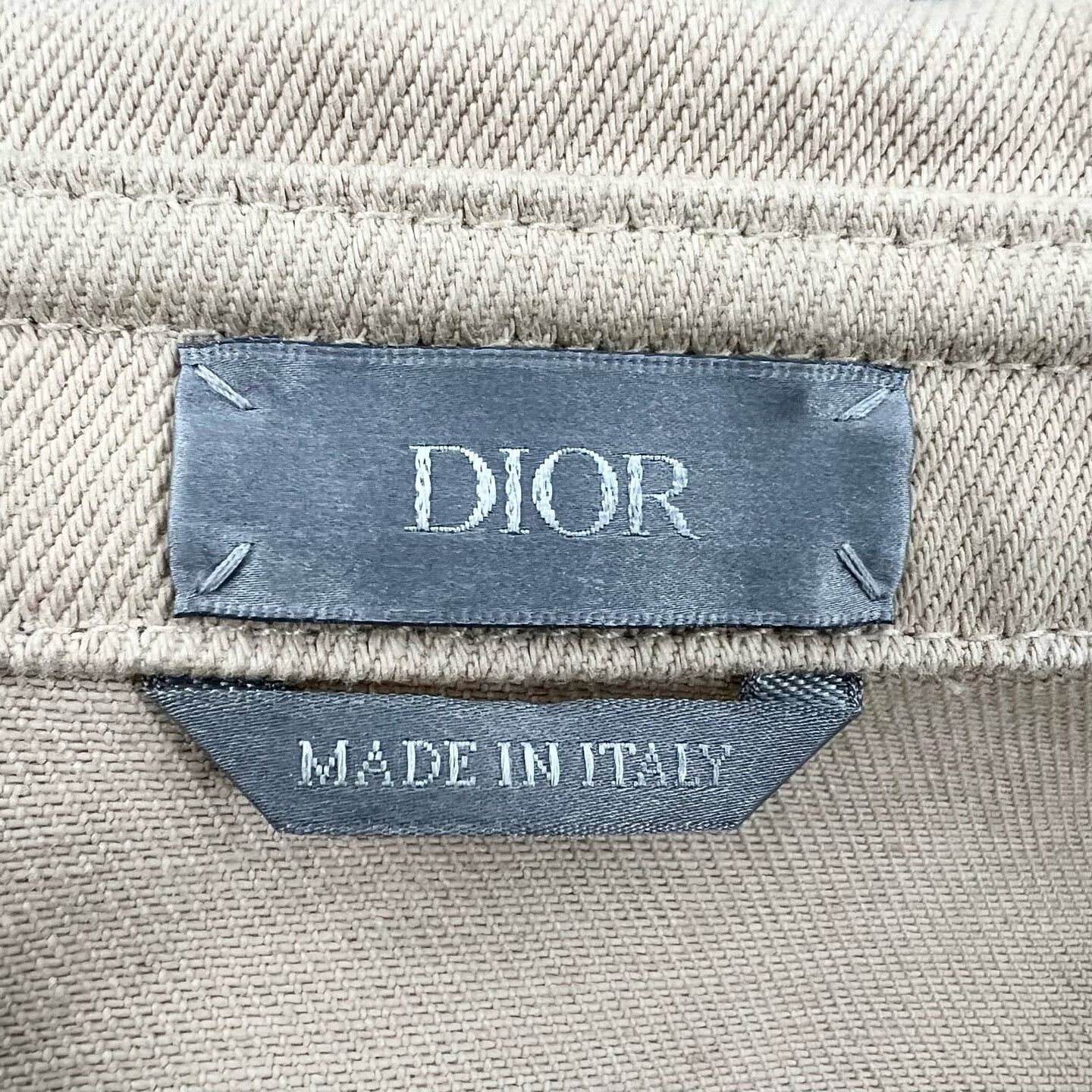 Dior Dior Beige Distressed Gradient Denim Jacket Size US M / EU 48-50 / 2 - 4 Thumbnail
