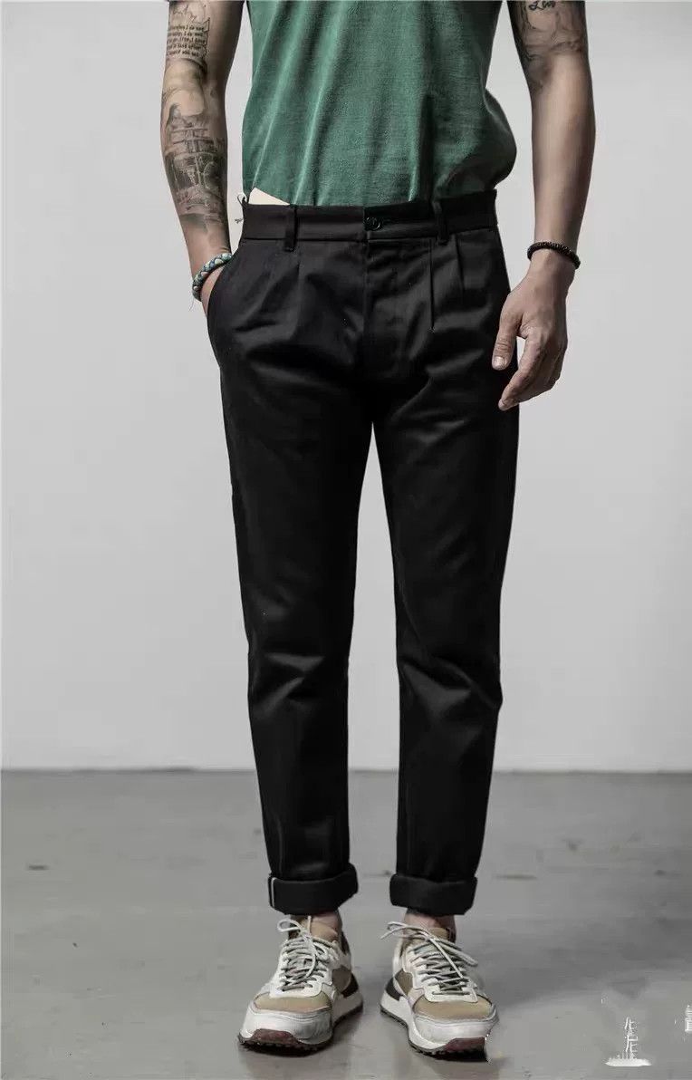Japanese Brand Fortela Italian Selvedge Black Casual Pants Size US 32 / EU 48 - 9 Thumbnail