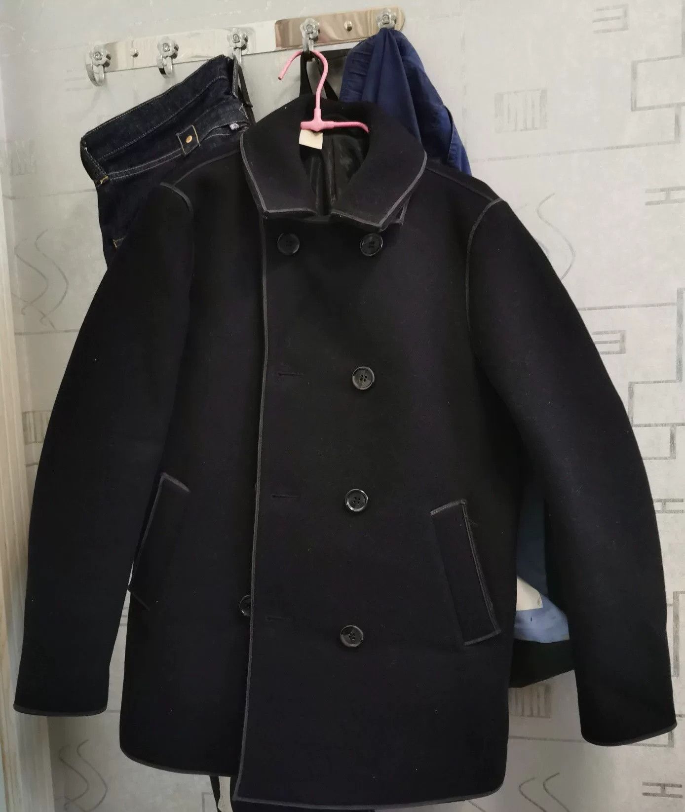 N.Hoolywood n.hoolywood Wool Double-Breasted Coat Size US XXS / EU 40 - 5 Thumbnail