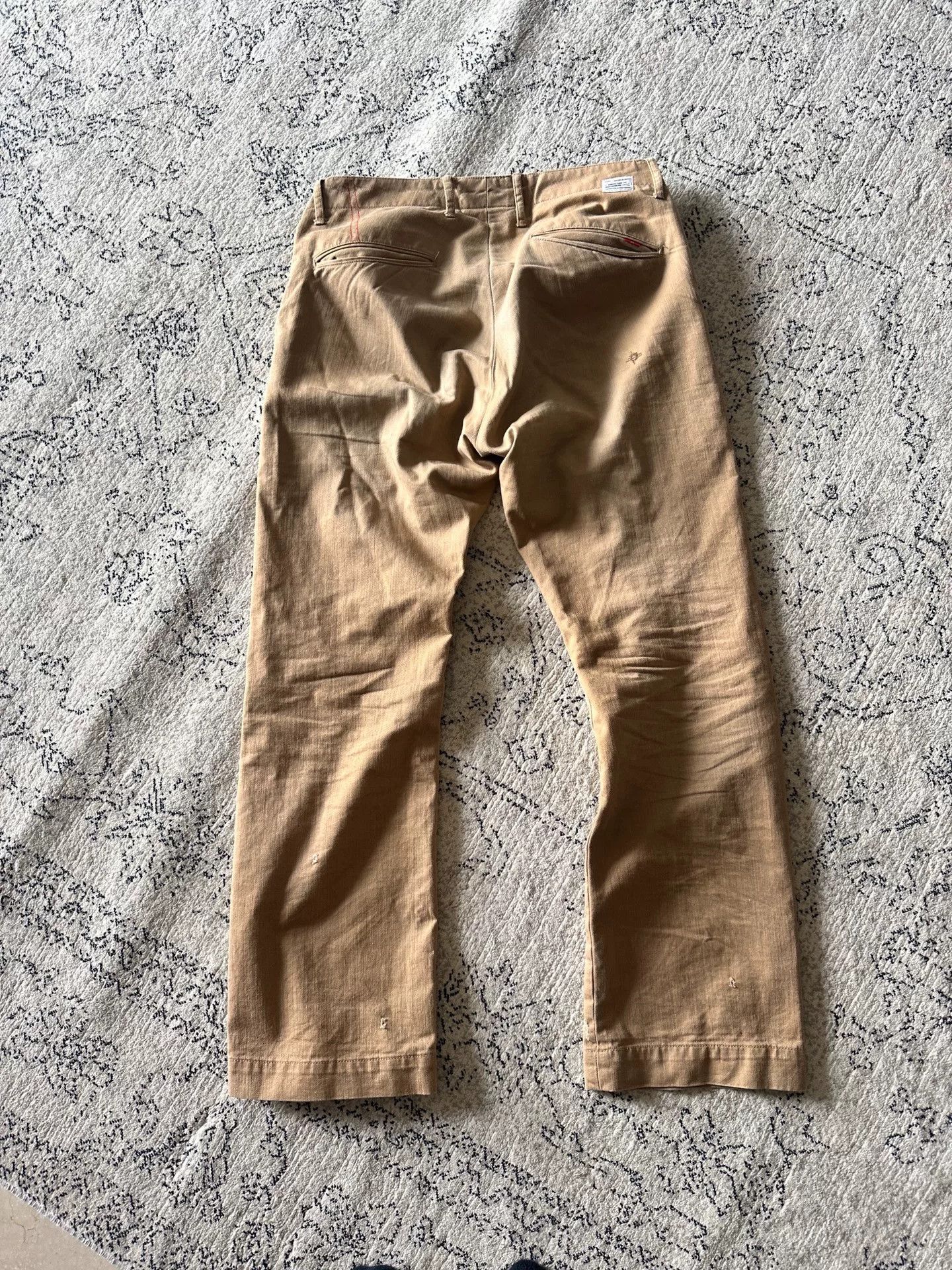 Japanese Brand ANACHRONORM Retro Distressed Pants Size US 32 / EU 48 - 2 Thumbnail