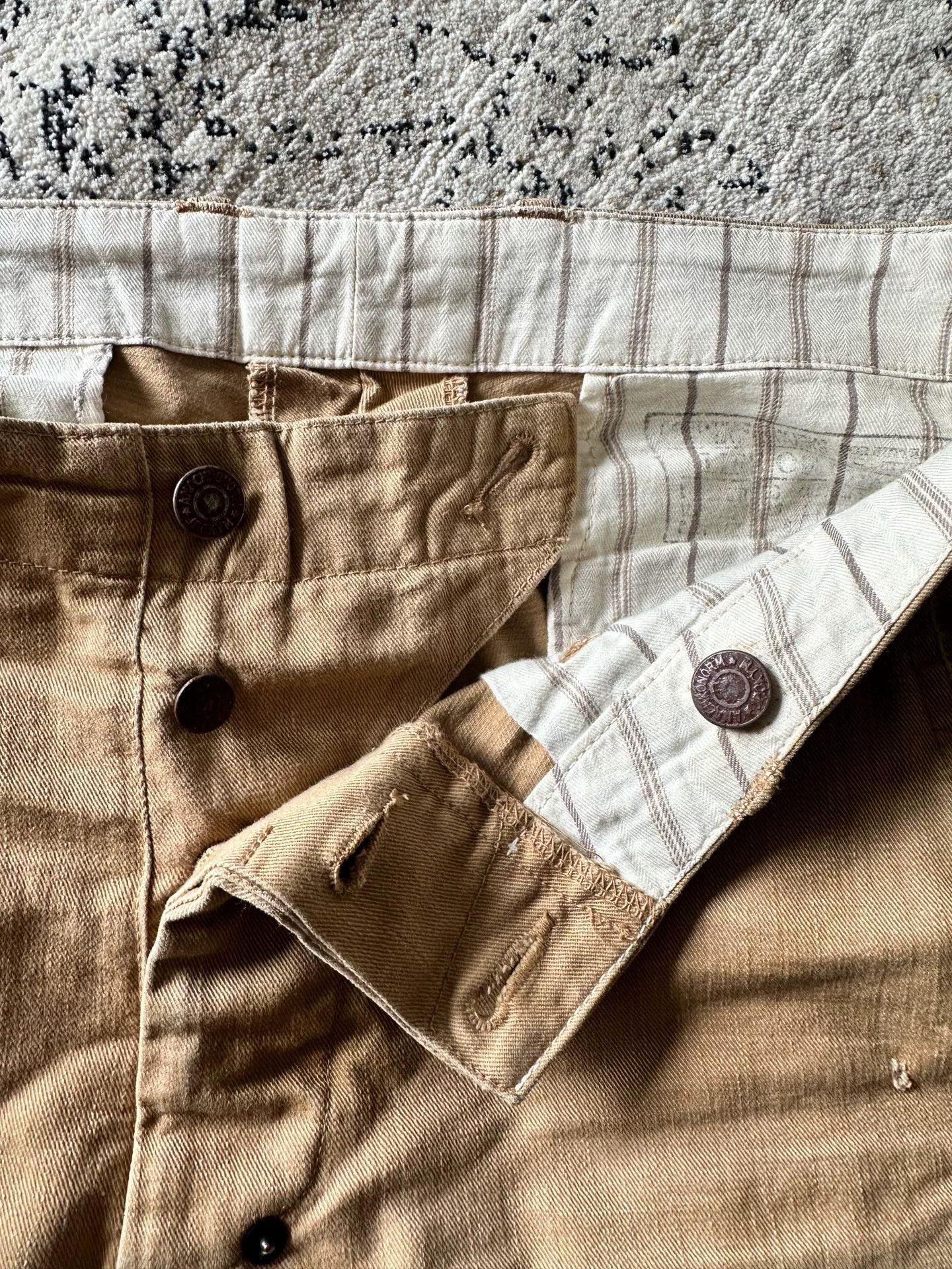 Japanese Brand ANACHRONORM Retro Distressed Pants Size US 32 / EU 48 - 3 Thumbnail