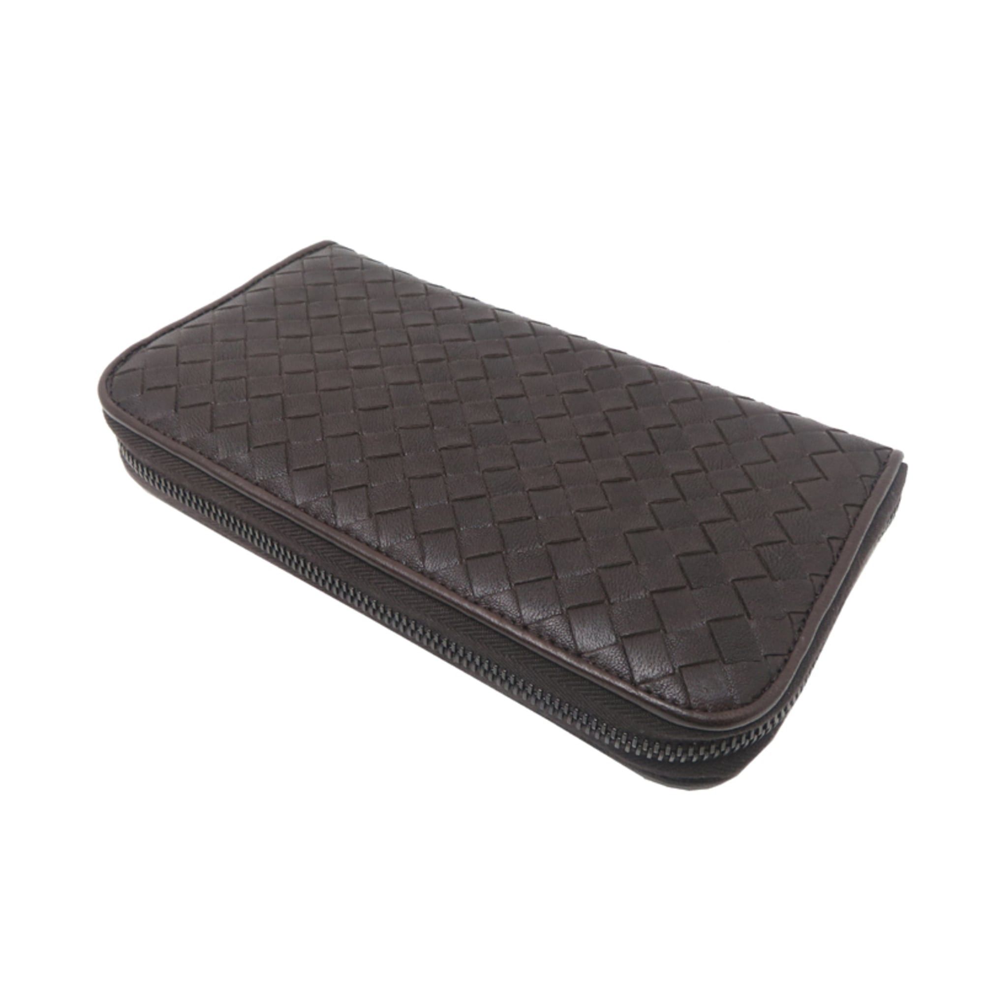 Bottega Veneta Bottega Veneta Intrecciato Women's/Men's Long Wallet 518389 Leather Brown Size ONE SIZE - 4 Thumbnail