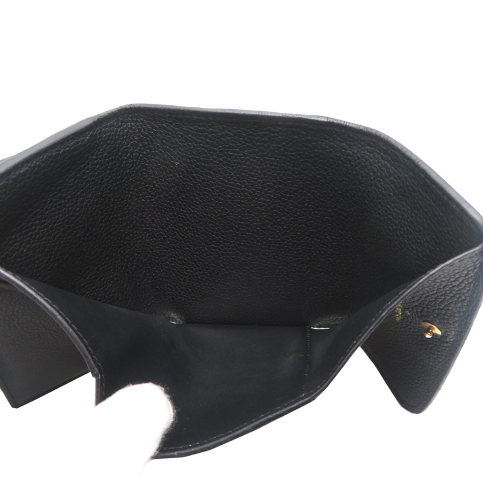 Louis Vuitton Louis Vuitton Portefeuille Pont Neuf Compact Women's Tri-fold Wallet M62184 Monogram Empreinte Noir (Black) Size ONE SIZE - 6 Thumbnail