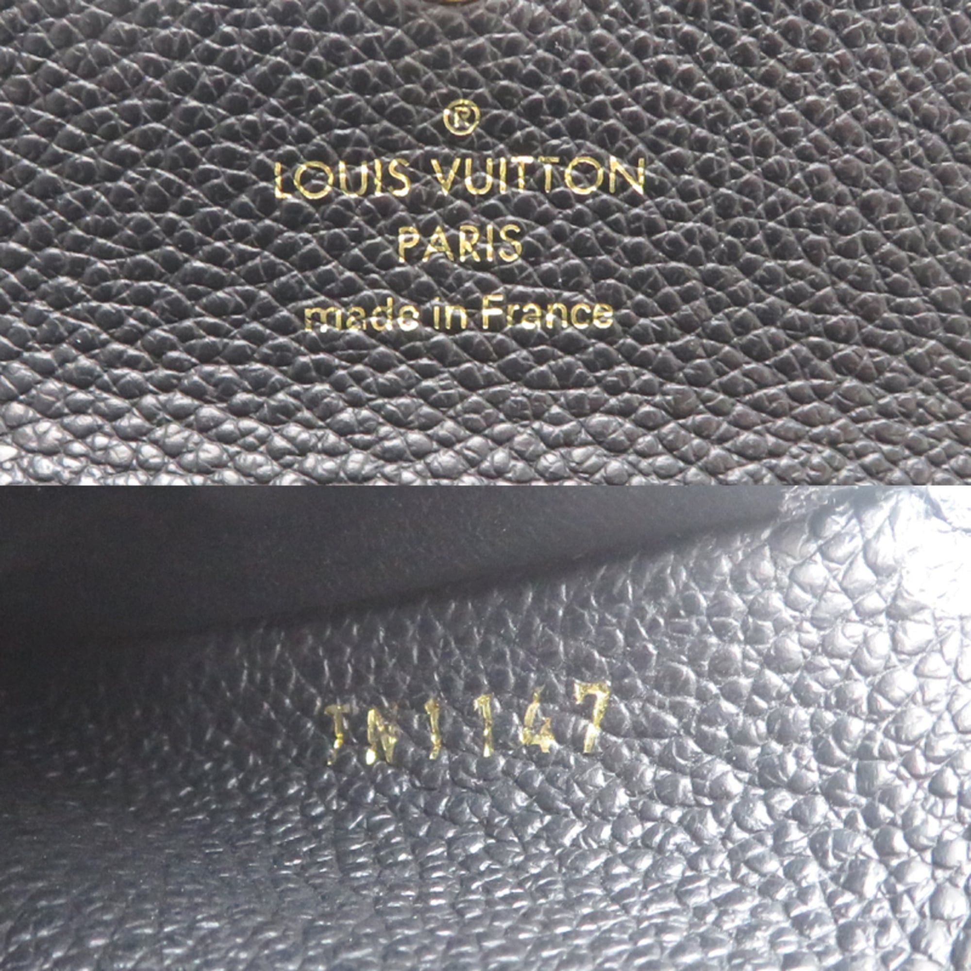 Louis Vuitton Louis Vuitton Portefeuille Pont Neuf Compact Women's Tri-fold Wallet M62184 Monogram Empreinte Noir (Black) Size ONE SIZE - 8 Thumbnail