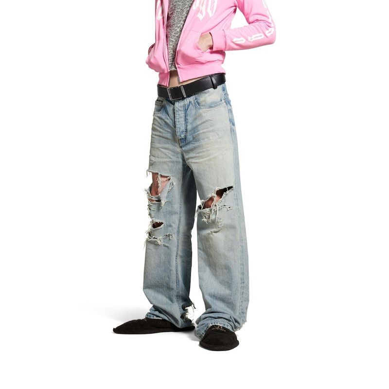 Balenciaga Integrated Belt Pants in Light Blue Size US 36 / EU 52 - 3 Thumbnail