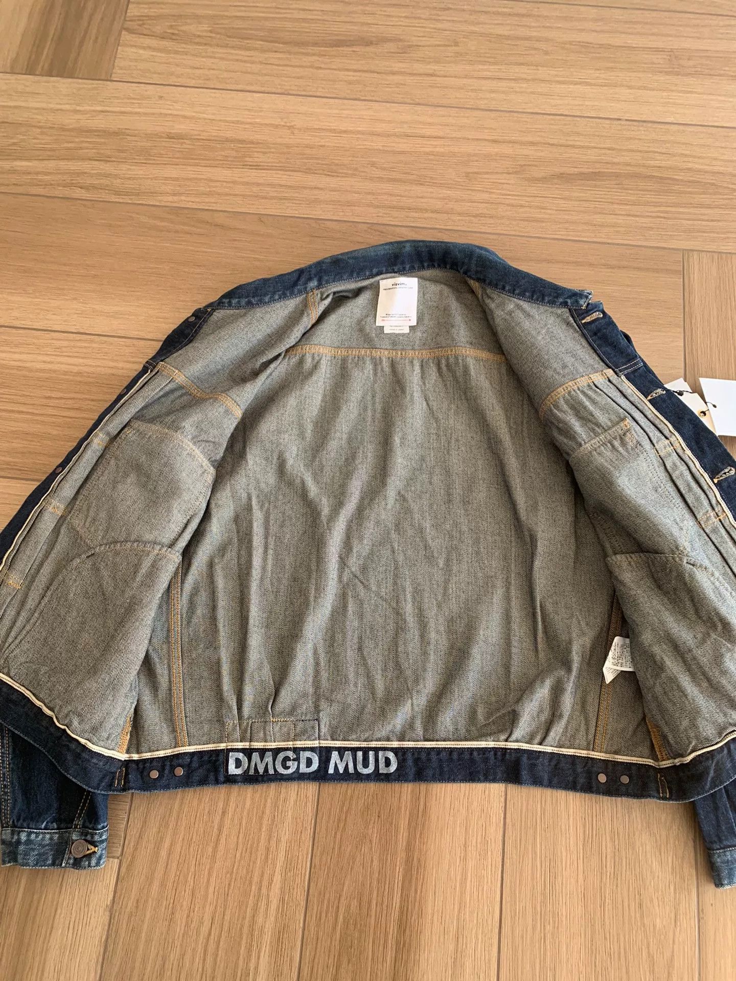 Visvim VISVIM SS 101XX DMGD MUD Denim Jacket Size US XL / EU 56 / 4 - 2 Thumbnail