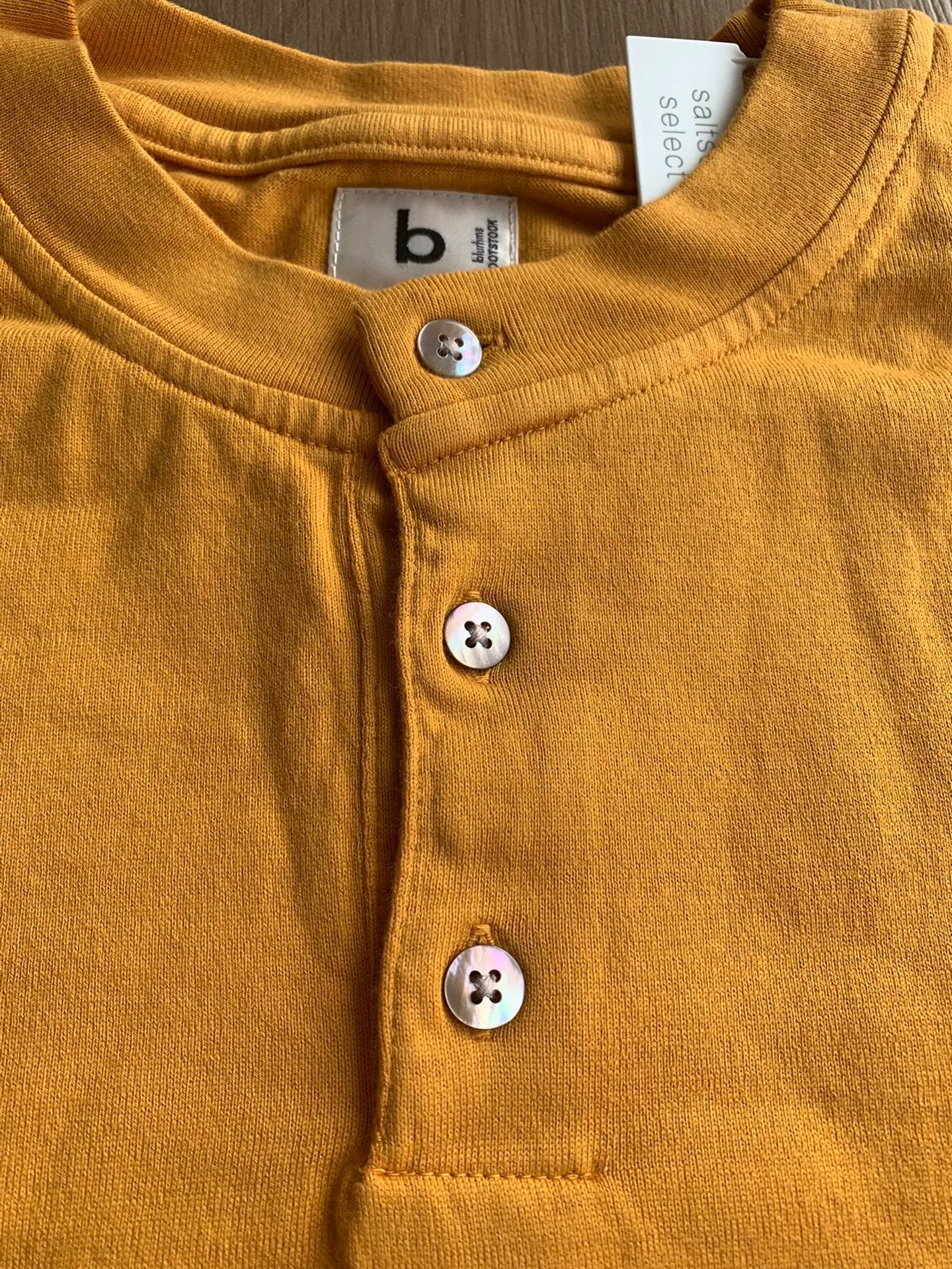Japanese Brand BLURHMS Extra Soft Henley-Neck Long Sleeve Tee Size US L / EU 52-54 / 3 - 2 Thumbnail