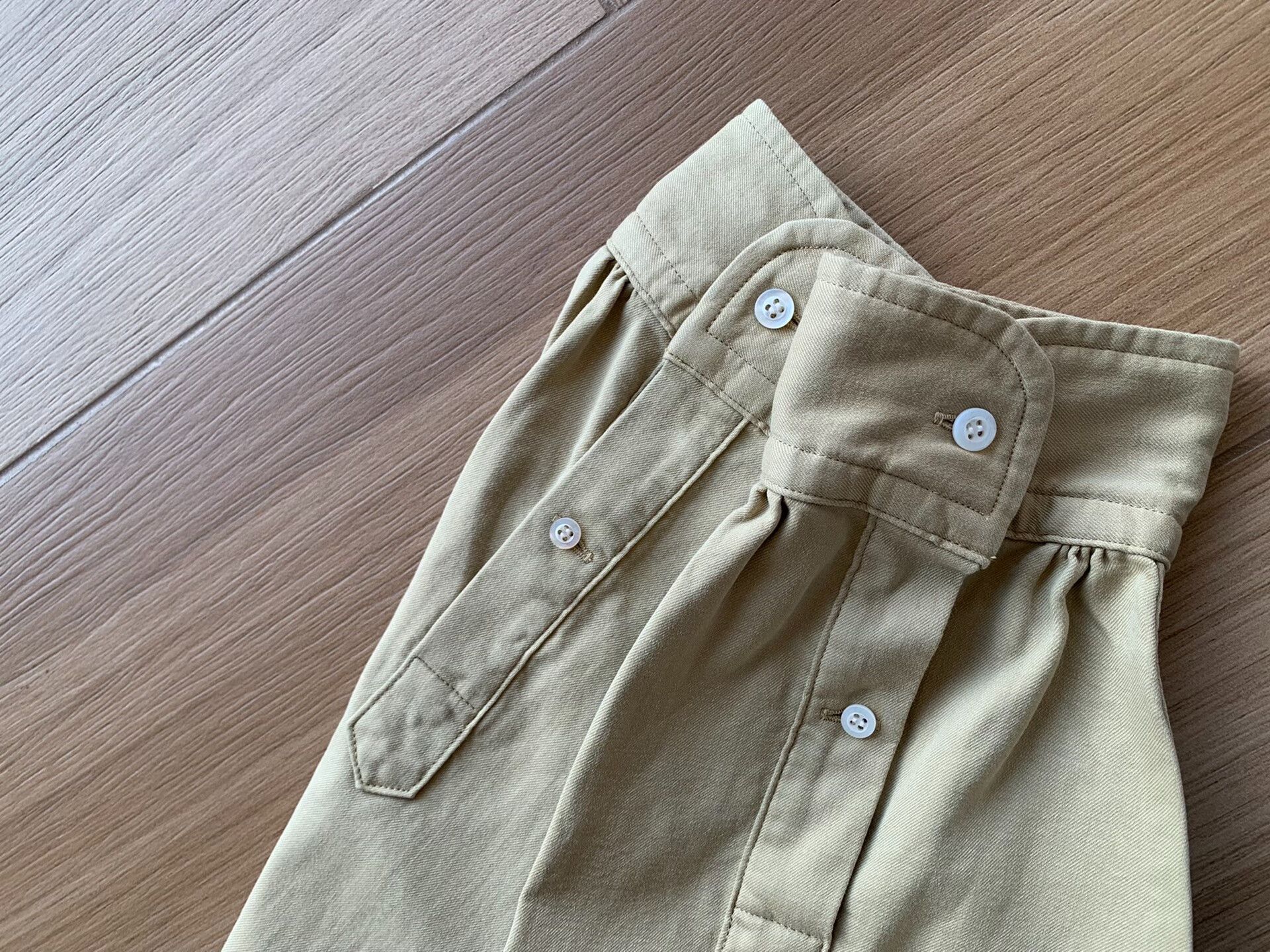 A.PRESSE A.PRESSE Double Weave Twill Regular Collar Shirt Size US L / EU 52-54 / 3 - 7 Thumbnail