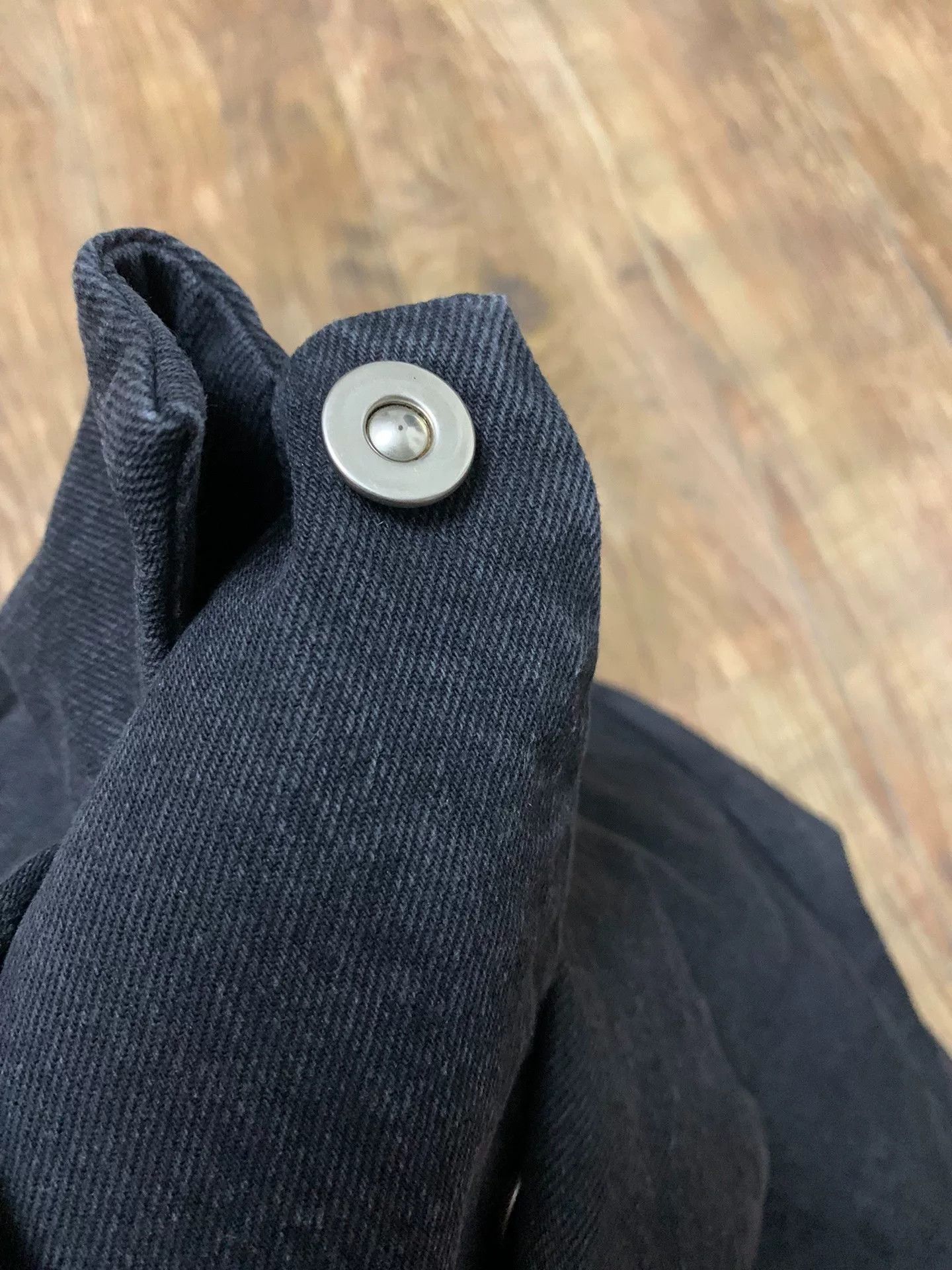 Japanese Brand FAW Japanese Black Denim Lapel Jacket Size US M / EU 48-50 / 2 - 9 Thumbnail