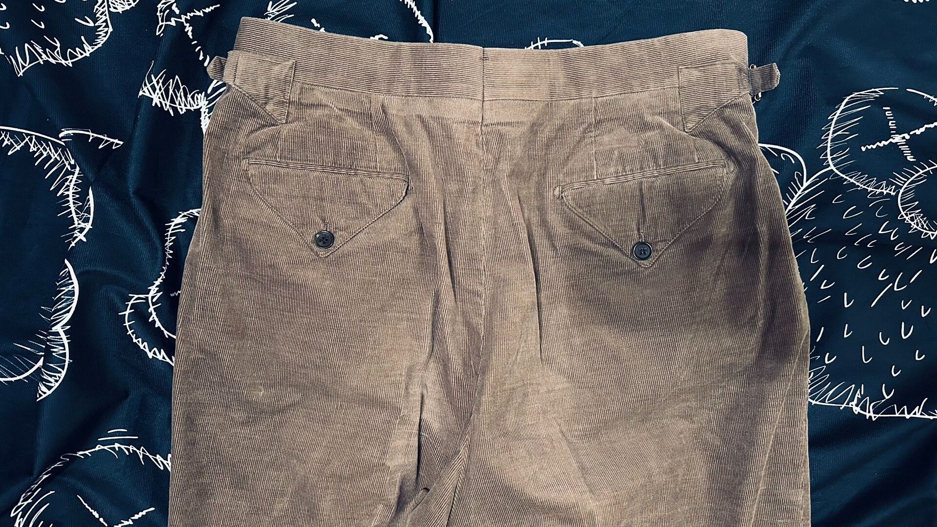 Japanese Brand Custom High-Waisted Corduroy Pants Size US 30 / EU 46 - 4 Thumbnail