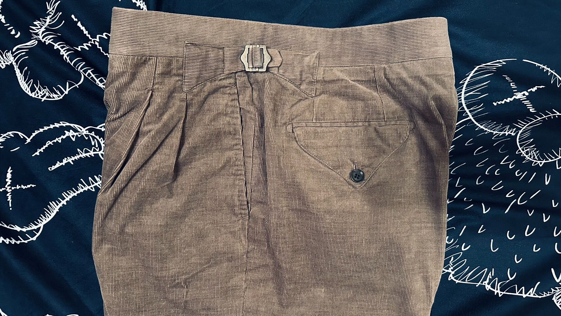 Japanese Brand Custom High-Waisted Corduroy Pants Size US 30 / EU 46 - 5 Thumbnail