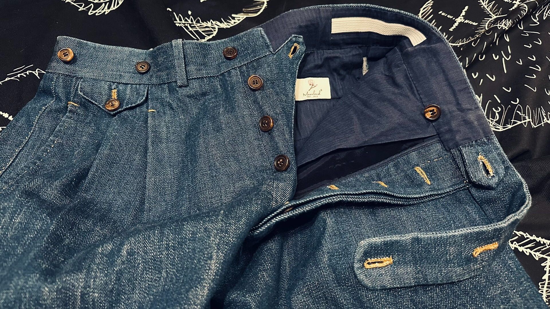 Japanese Brand Custom Handmade High-Waist Denim Pants Size US 34 / EU 50 - 5 Thumbnail