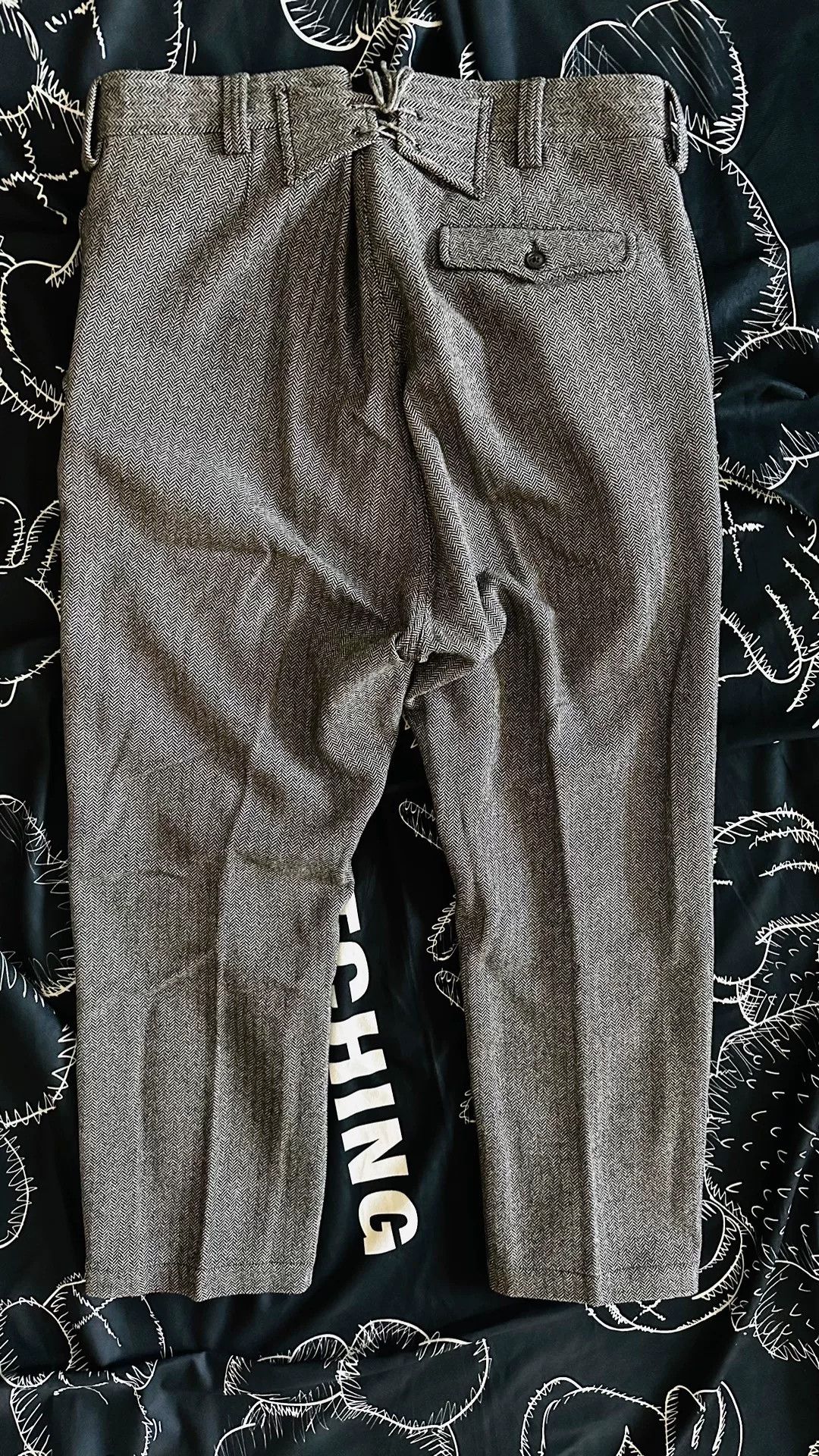 Japanese Brand Italian Wool Work Pants with Horn Buttons Size US 31 - 6 Thumbnail
