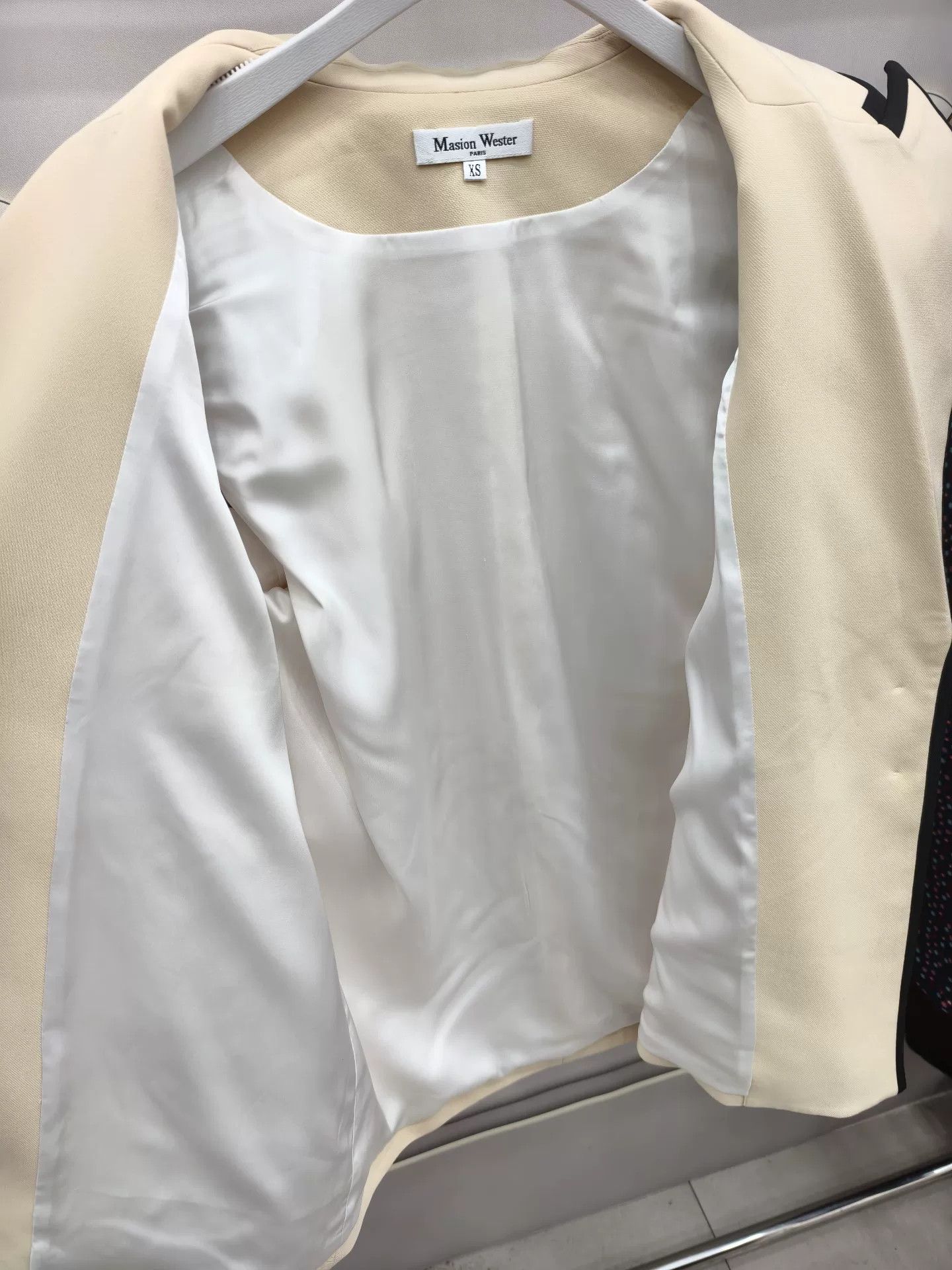 Japanese Brand Maison Wester Flower Blazer in Light Yellow Size XS / US 0-2 / IT 36-38 - 5 Thumbnail
