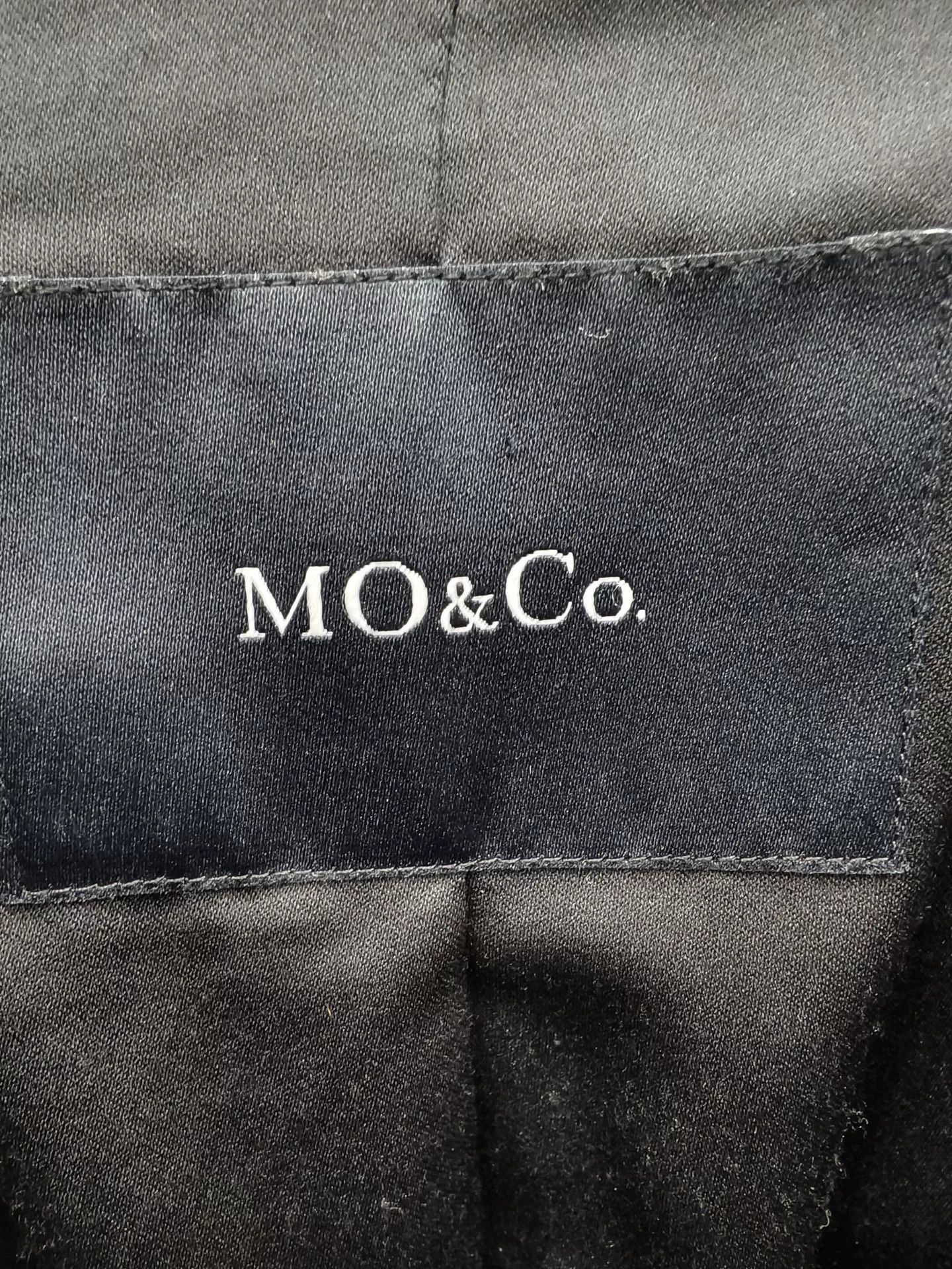 Japanese Brand Black Shearling Moto Jacket from MO&Co. Size M / US 6-8 / IT 42-44 - 2 Thumbnail