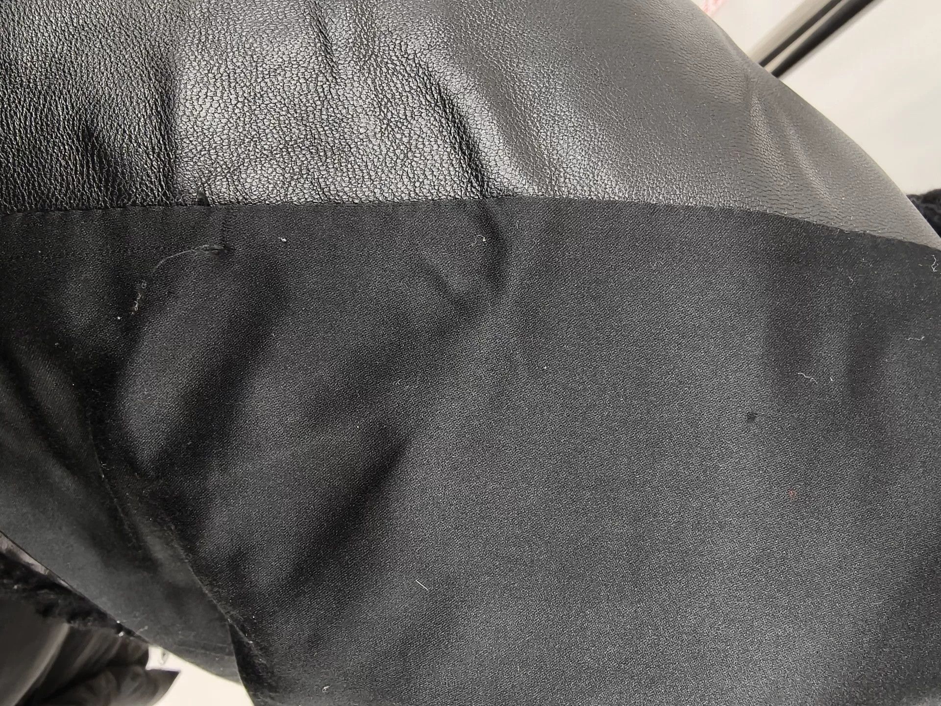 Japanese Brand Black Shearling Moto Jacket from MO&Co. Size M / US 6-8 / IT 42-44 - 6 Thumbnail