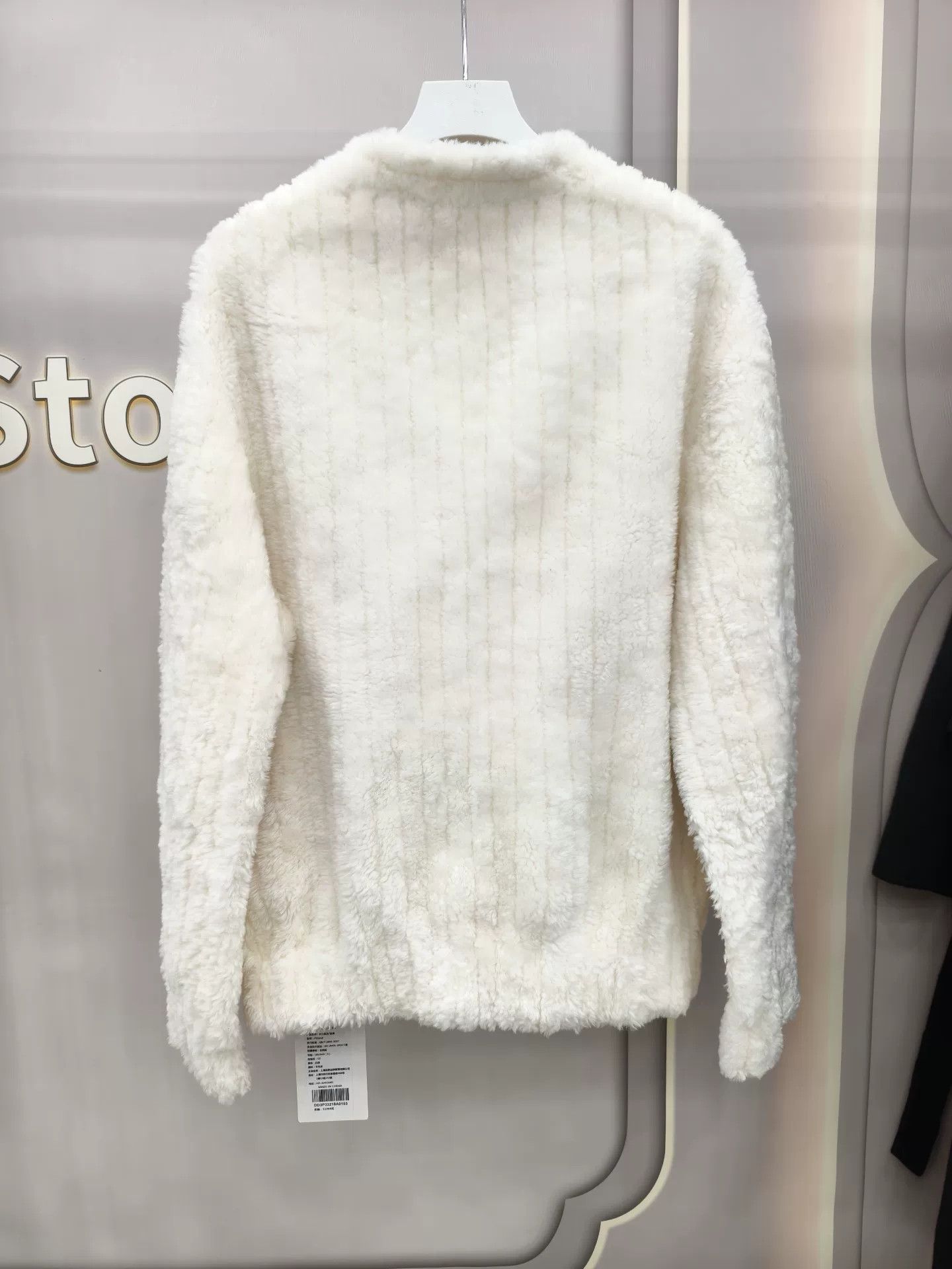 Japanese Brand White Leather Fur Lined Coat Size S / US 4 / IT 40 - 4 Thumbnail