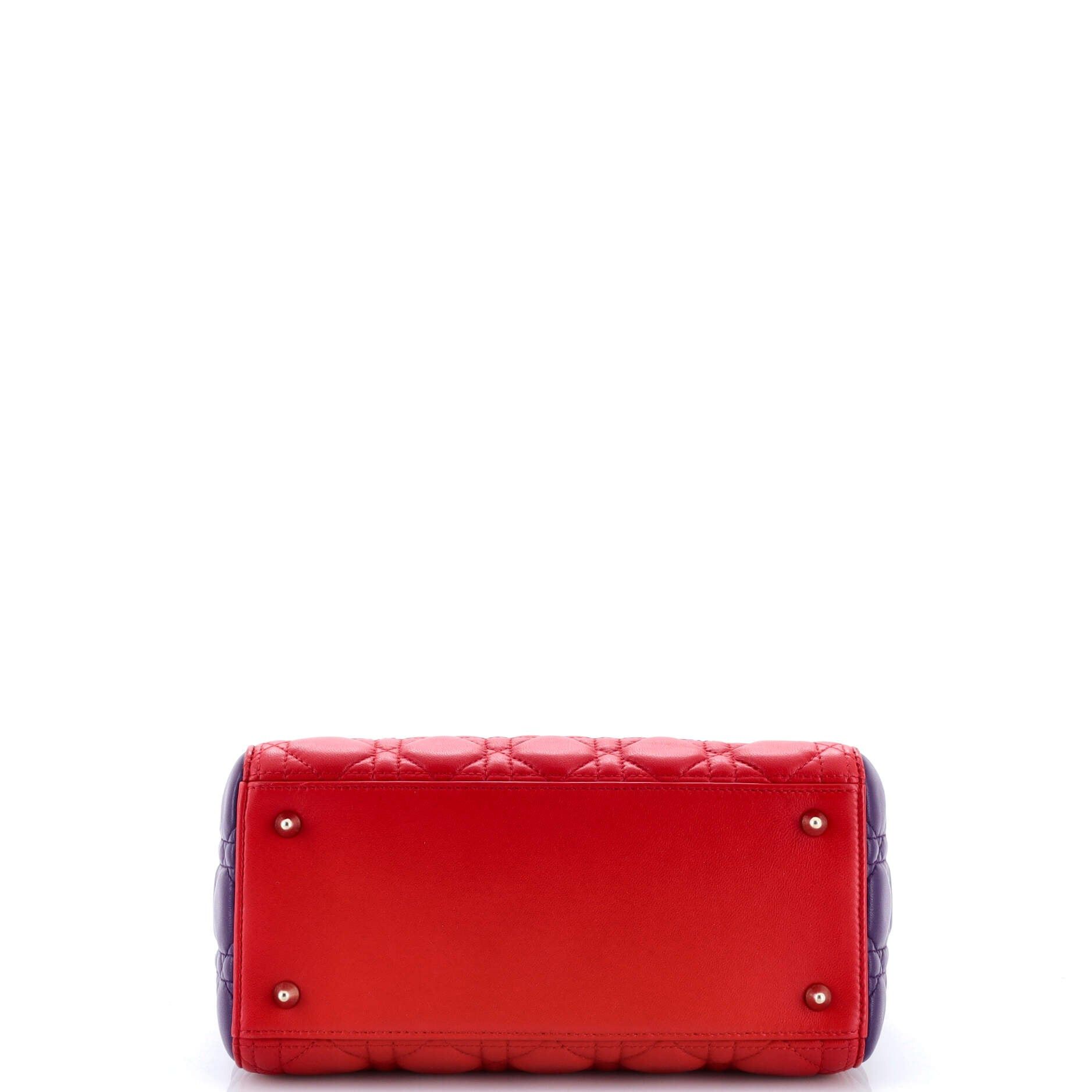 Dior Tricolor Lady Dior Bag Size ONE SIZE - 4 Thumbnail