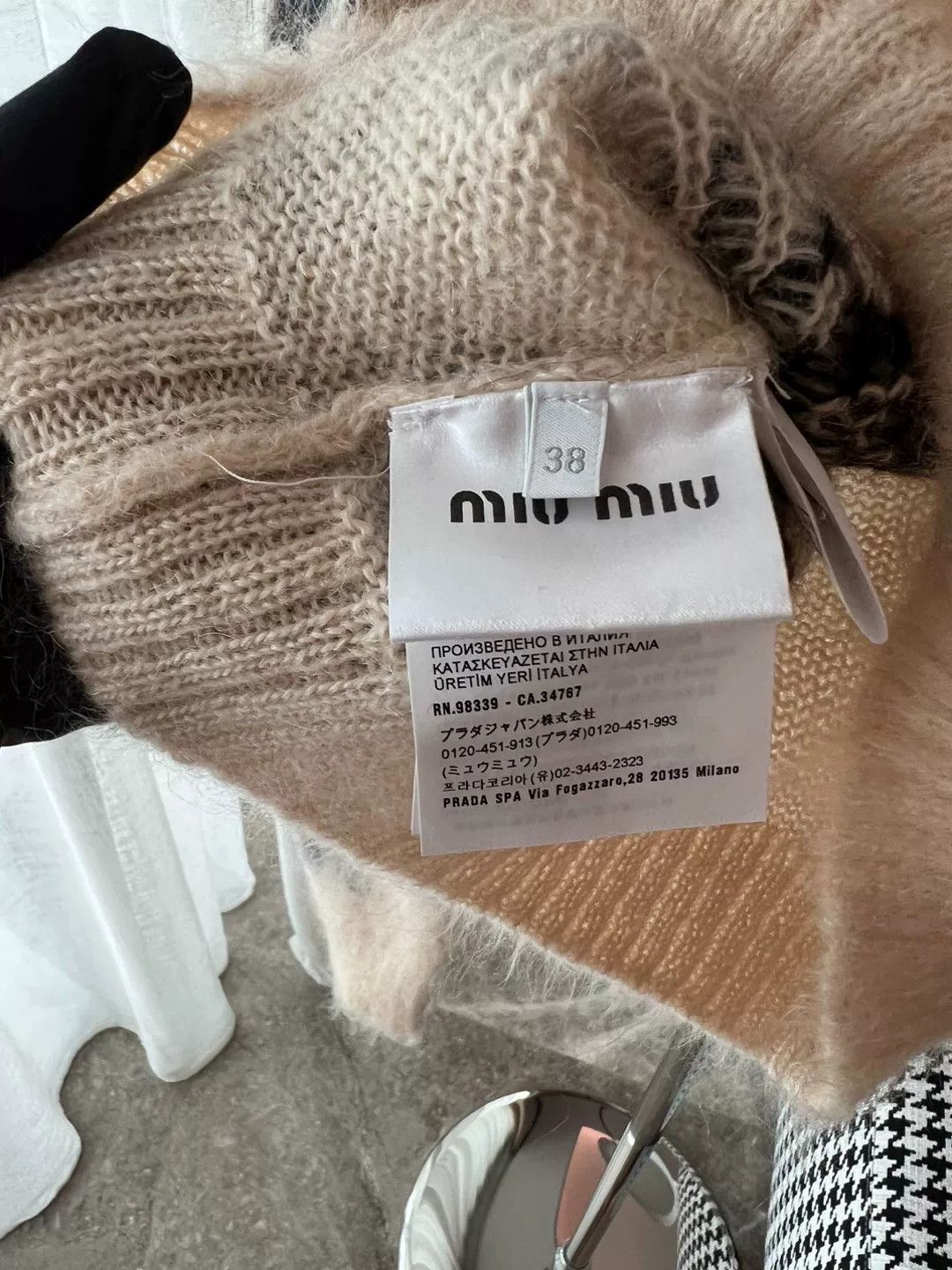 Miu Miu Miu Miu Floral Mohair Sweater Size S / US 4 / IT 40 - 4 Thumbnail