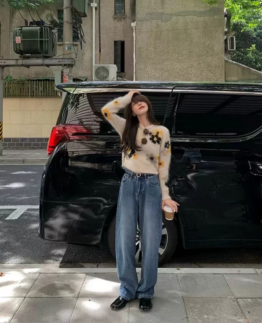 Miu Miu Miu Miu Floral Mohair Sweater Size S / US 4 / IT 40 - 9 Thumbnail