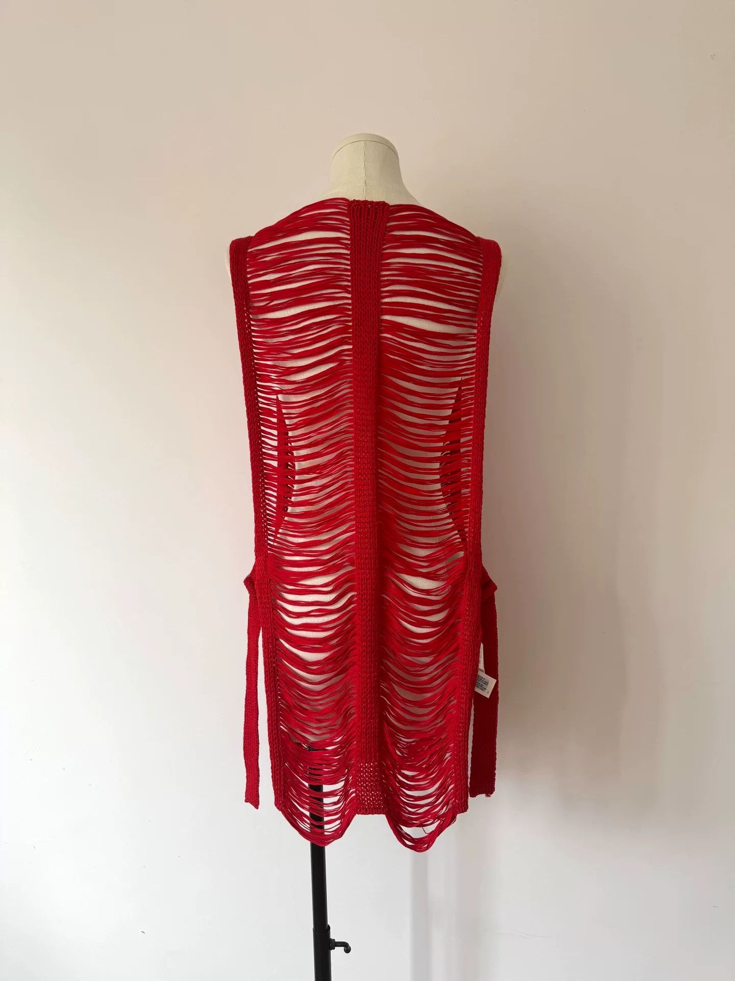 Comme des Garcons Red Knit Top by Limi Feu Size M / US 6-8 / IT 42-44 - 8 Thumbnail