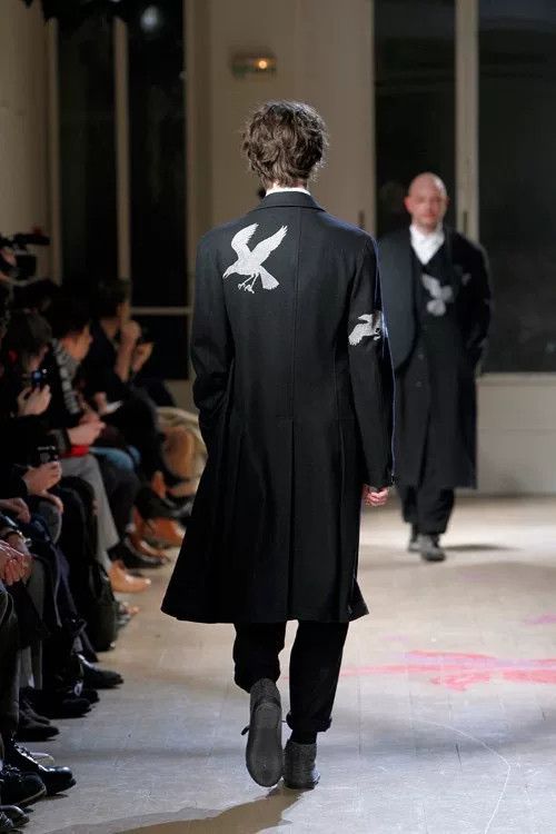 Yohji Yamamoto Yohji Yamamoto Embroidered Layered Coat Size US M / EU 48-50 / 2 - 2 Thumbnail