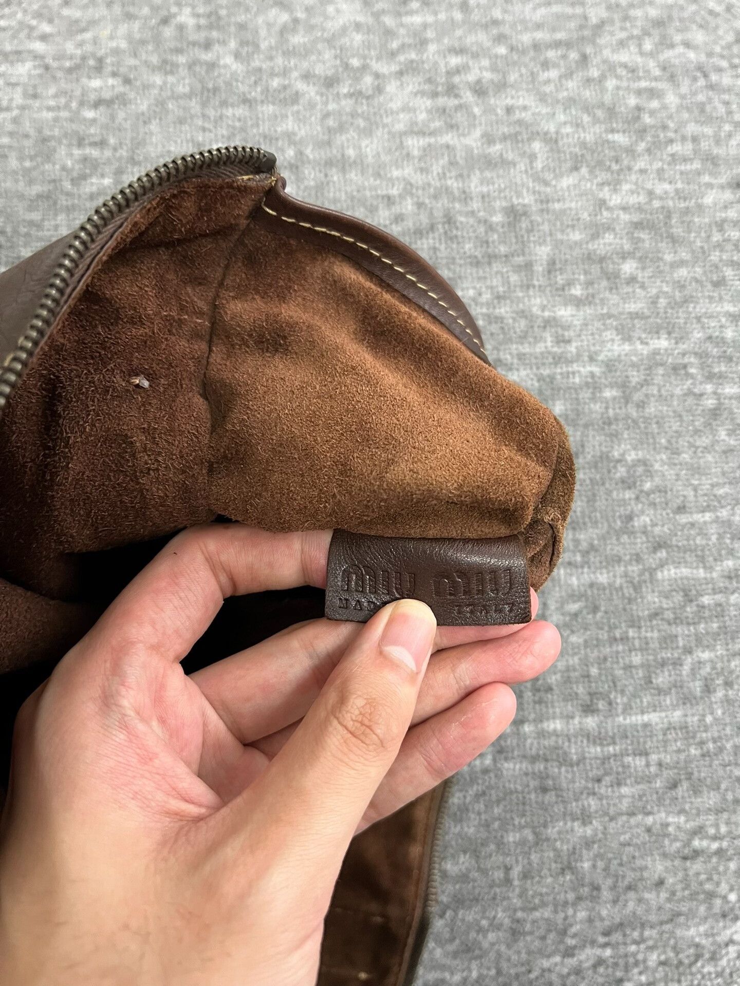 Miu Miu Miu Miu Brown Lambskin Handbag Size ONE SIZE - 6 Thumbnail
