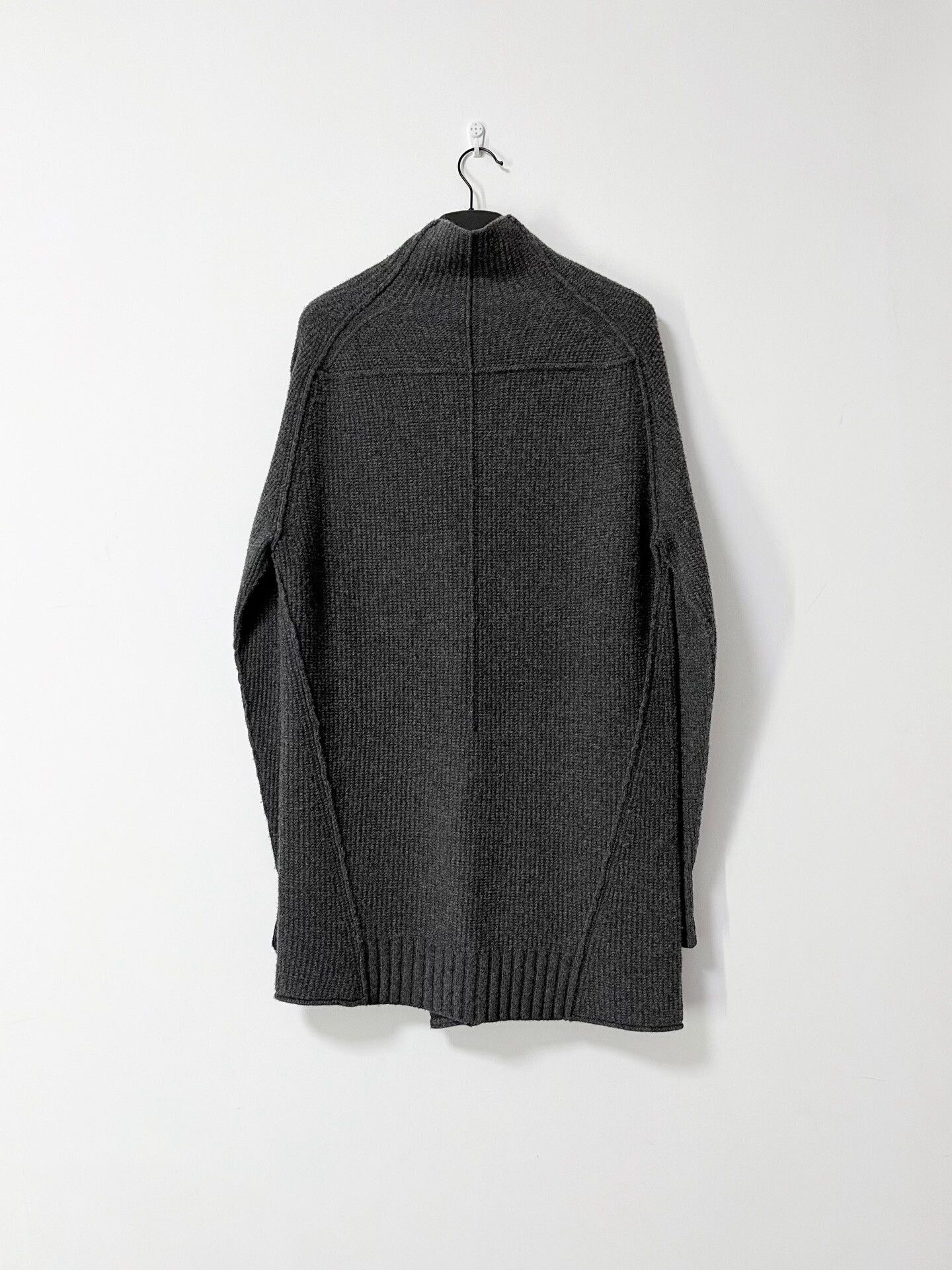 Japanese Brand Dark Deconstructed High Neck Sweater Size US L / EU 52-54 / 3 - 3 Thumbnail