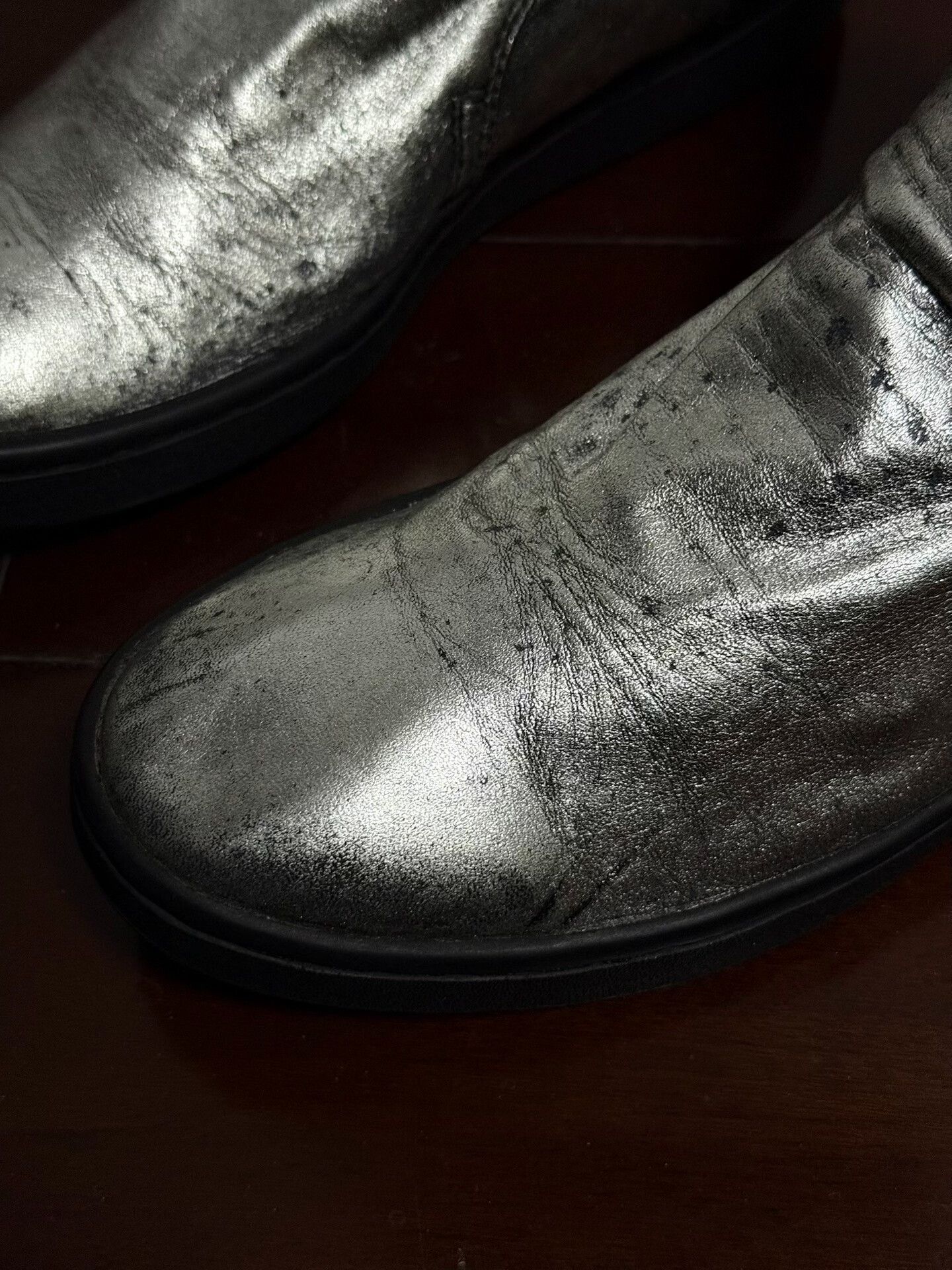 Japanese Brand Metallic Dark Vintage Ankle Boots Size US 9 / EU 42 - 6 Thumbnail