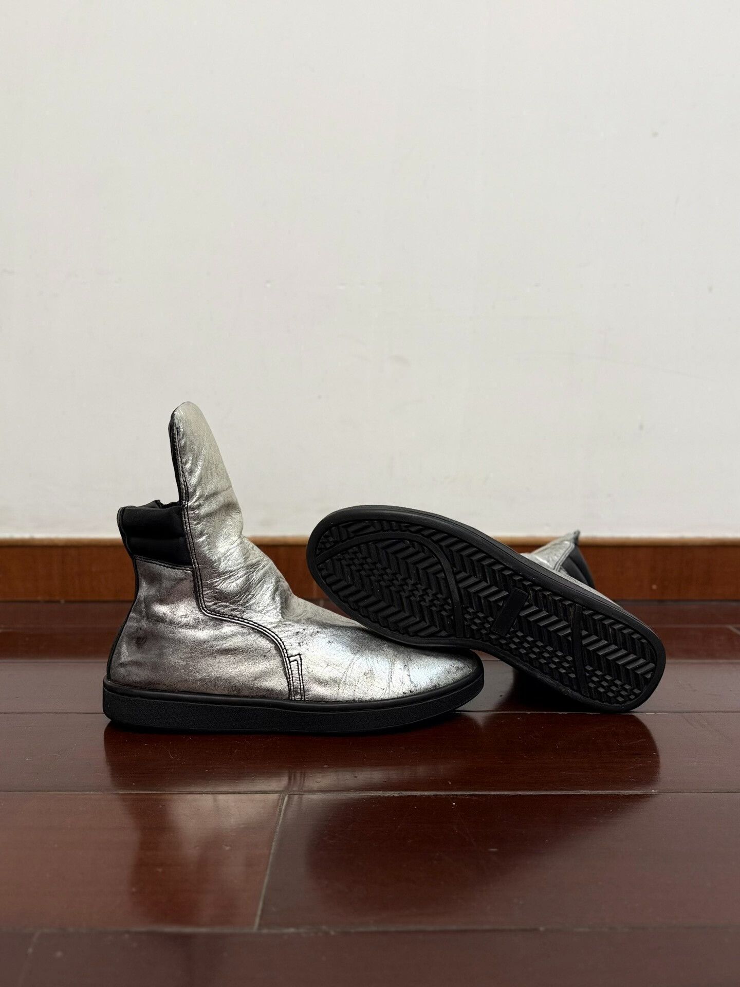 Japanese Brand Metallic Dark Vintage Ankle Boots Size US 9 / EU 42 - 4 Thumbnail