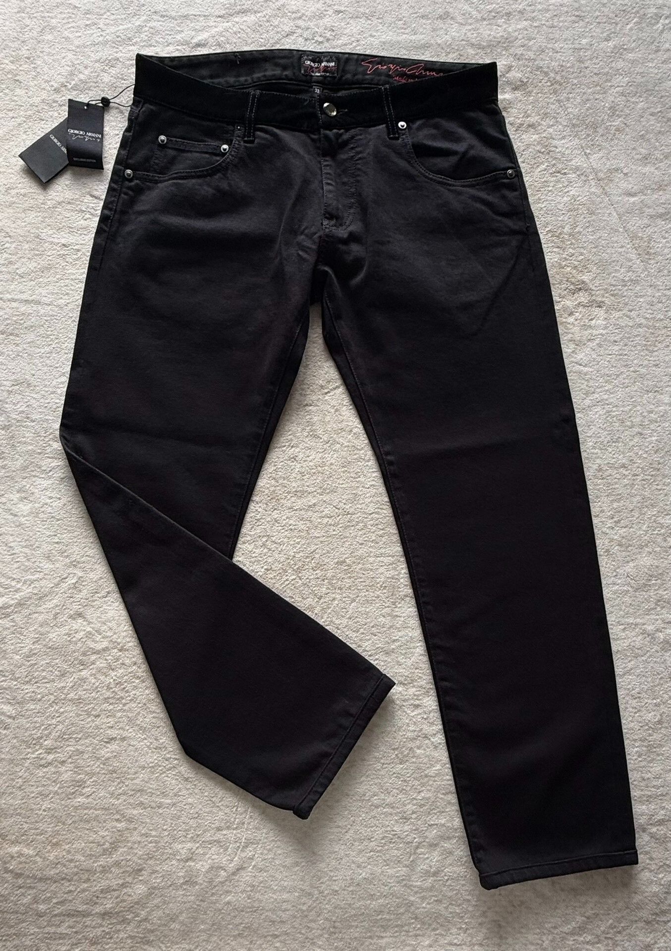 Giorgio Armani Giorgio Armani Exclusive Edition Black Jeans Size US 32 / EU 48 - 2 Thumbnail