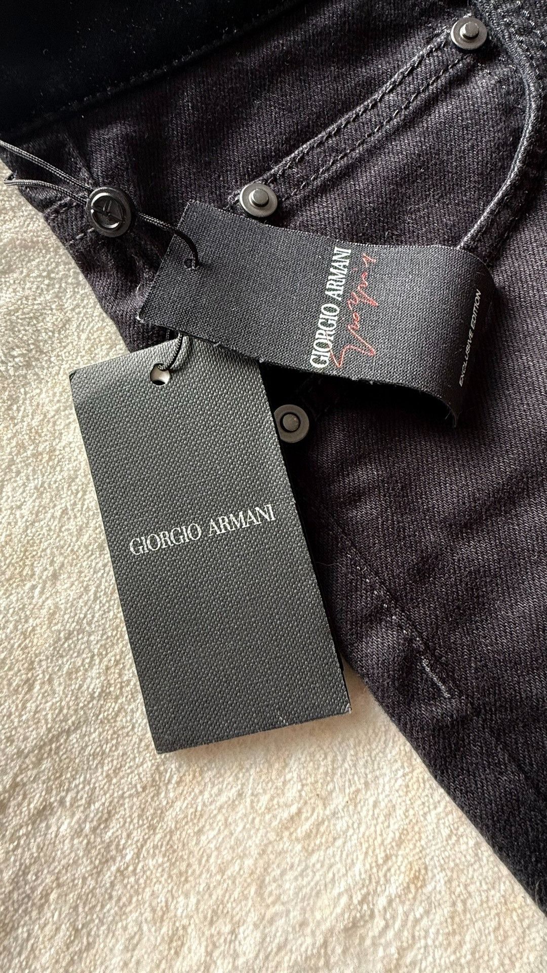 Giorgio Armani Giorgio Armani Exclusive Edition Black Jeans Size US 32 / EU 48 - 4 Thumbnail