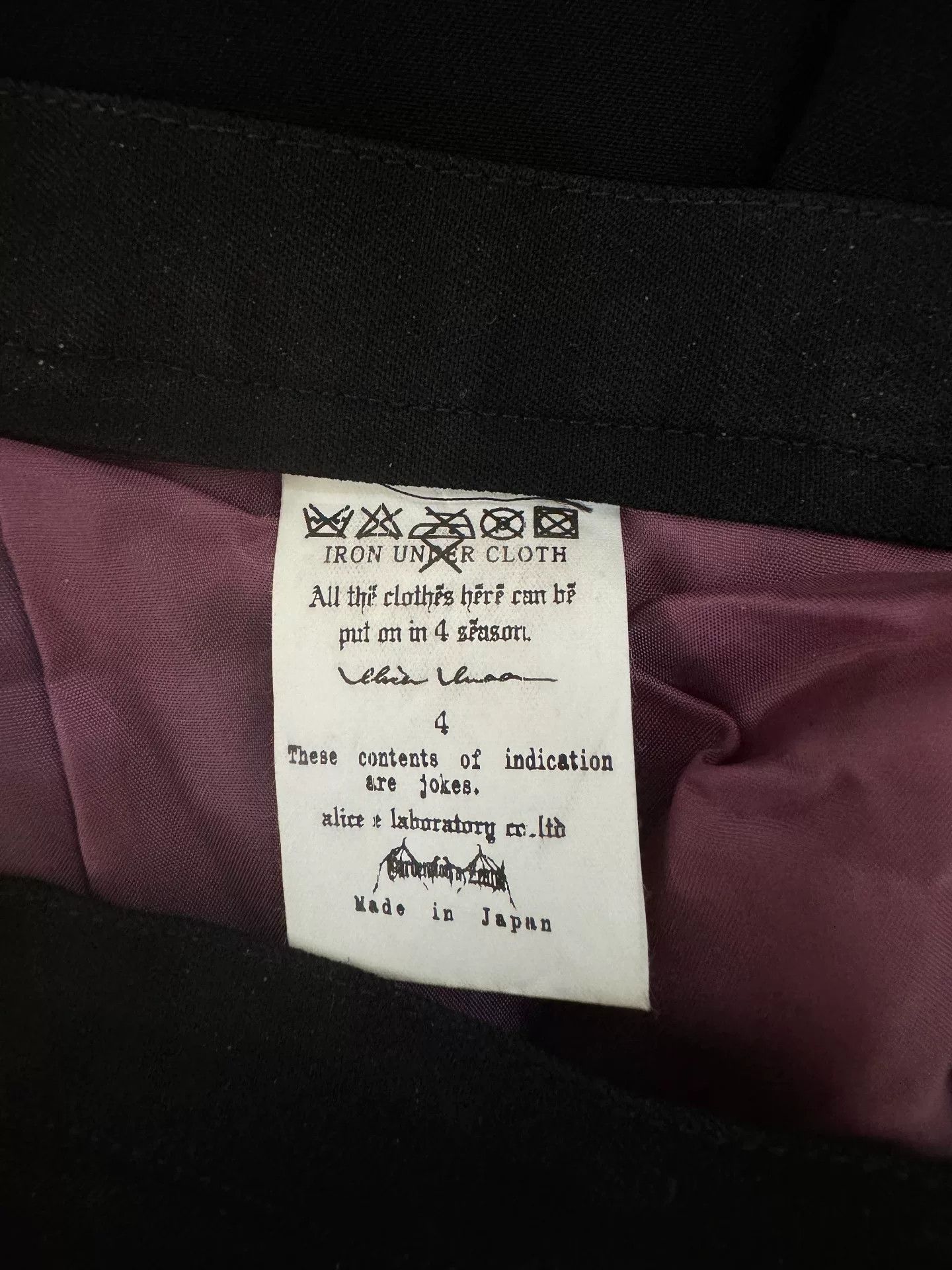 Japanese Brand Alice Auaa Black Buckle Strap Skirt Size 26" / US 2 / IT 38 - 8 Thumbnail
