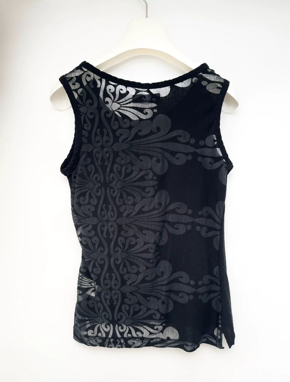 Y's Yohji Yamamoto Sheer Black Vest Top Size M / US 6-8 / IT 42-44 - 4 Thumbnail